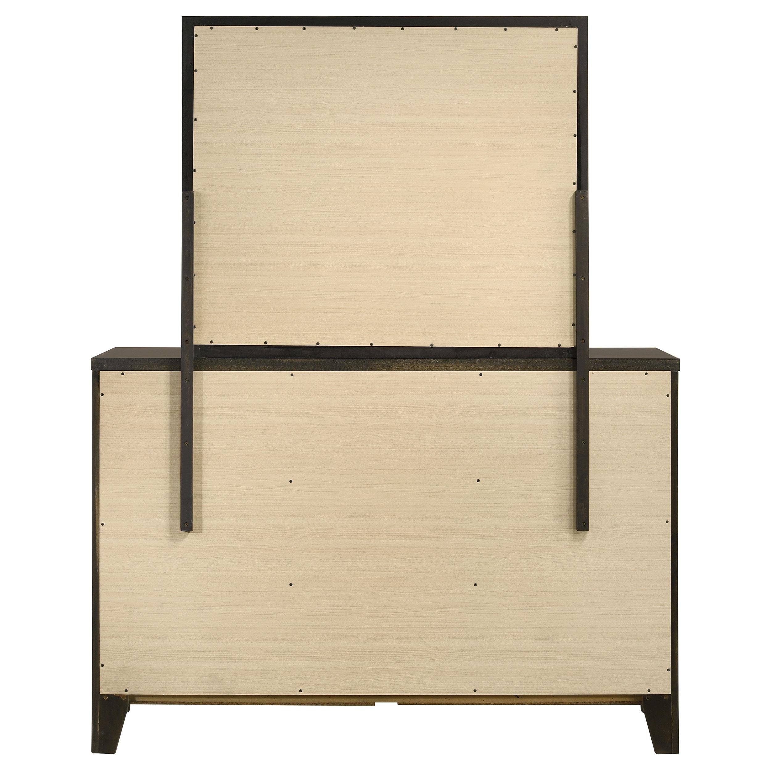  Coaster Furniture Wilkes 224423M 6-Drawer Dresser and Mirror - Dark Cocoa IMAGE 6