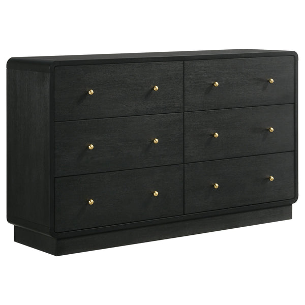 Coaster Furniture Cavelle 223663 6-Drawer Dresser Cabinet - Black
