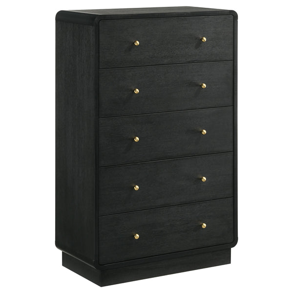Coaster Furniture Cavelle 223665 5-Drawer Chest of Drawers - Black