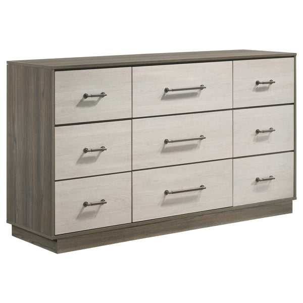 Coaster Furniture Fenwick 224983 9-Drawer Dresser - Grey Oak