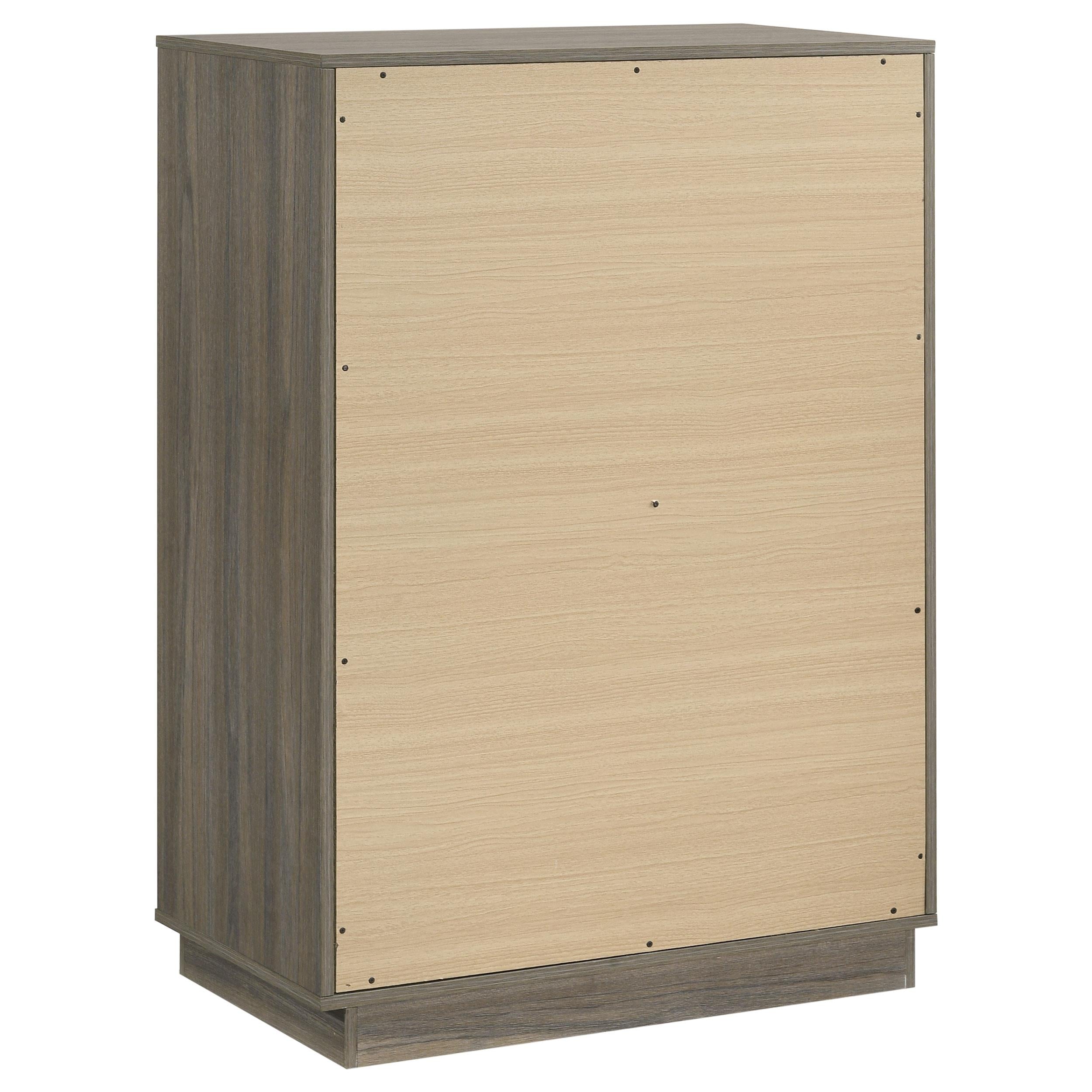  Coaster Furniture Fenwick 224985 4-Drawer Chest of Drawers - Grey Oak IMAGE 5
