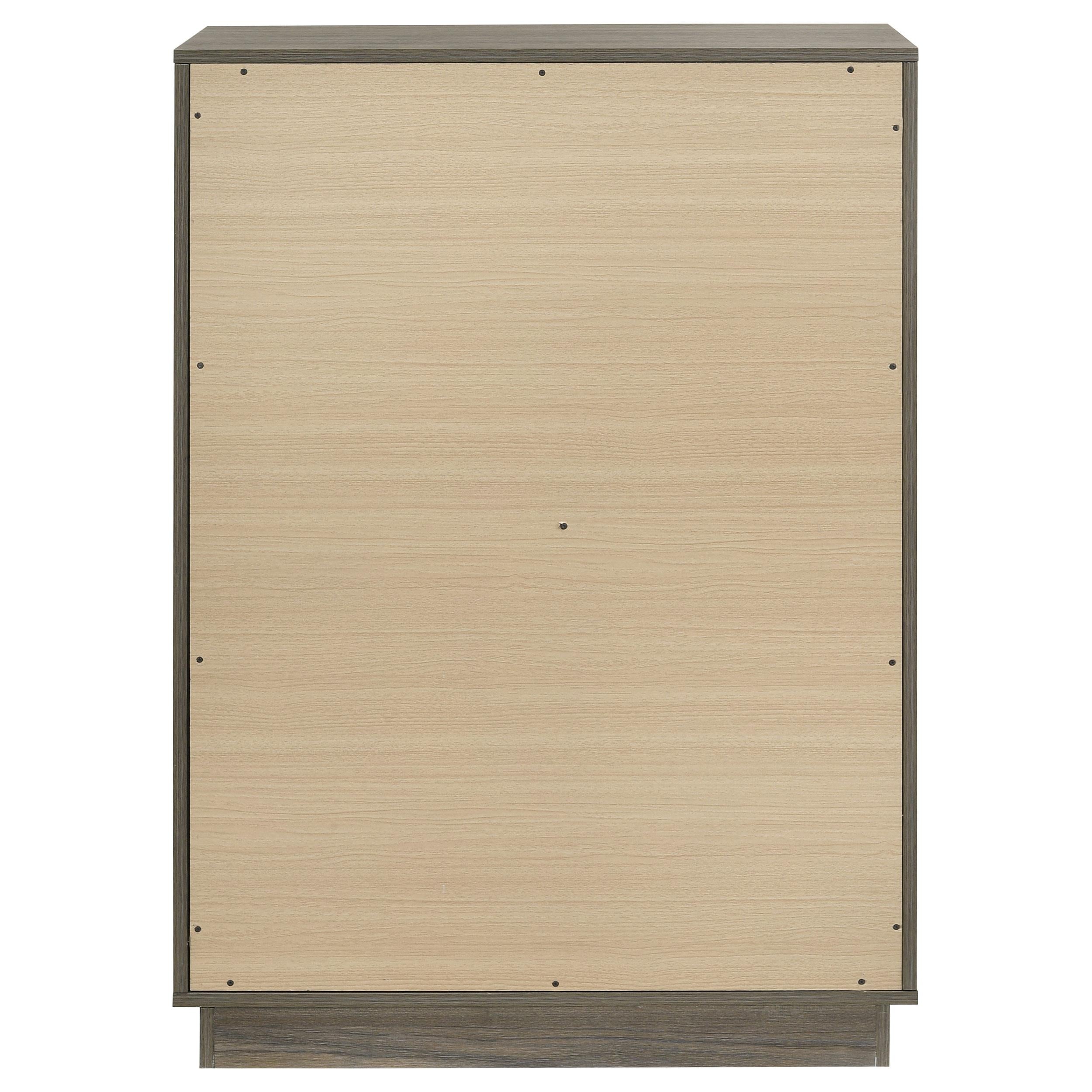  Coaster Furniture Fenwick 224985 4-Drawer Chest of Drawers - Grey Oak IMAGE 6