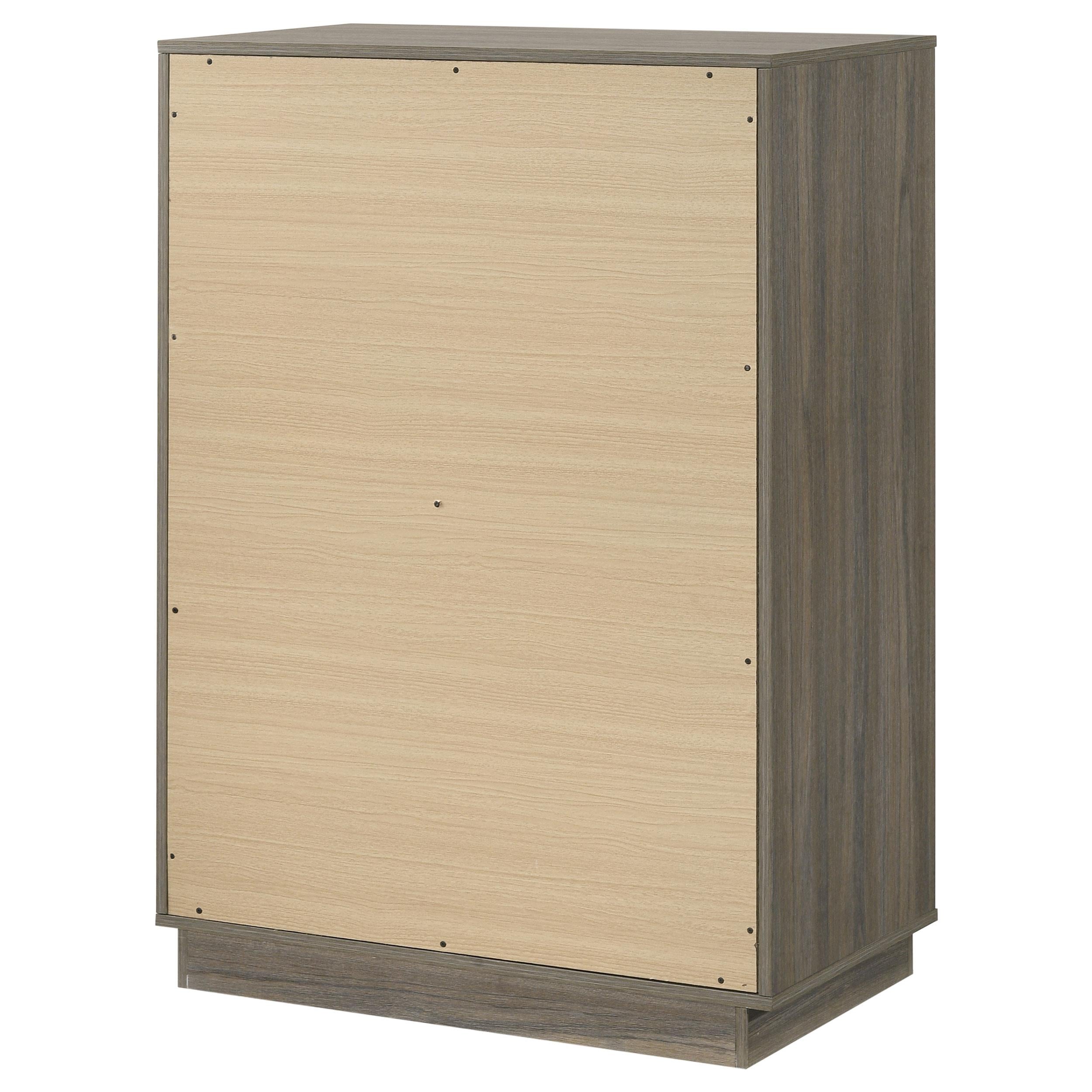  Coaster Furniture Fenwick 224985 4-Drawer Chest of Drawers - Grey Oak IMAGE 7