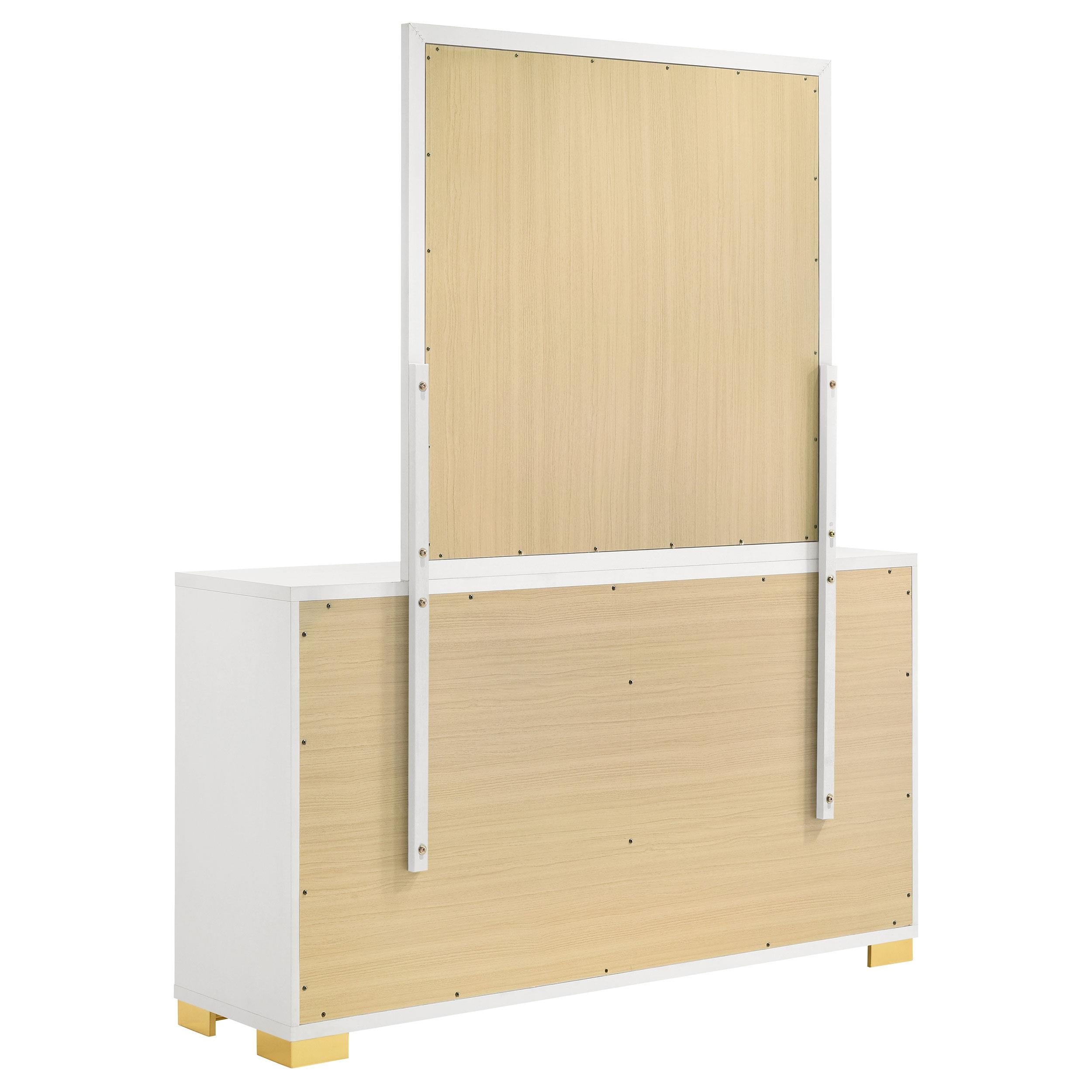  Coaster Furniture Marceline 222933M 6-Drawer Dresser with Mirror - White IMAGE 5