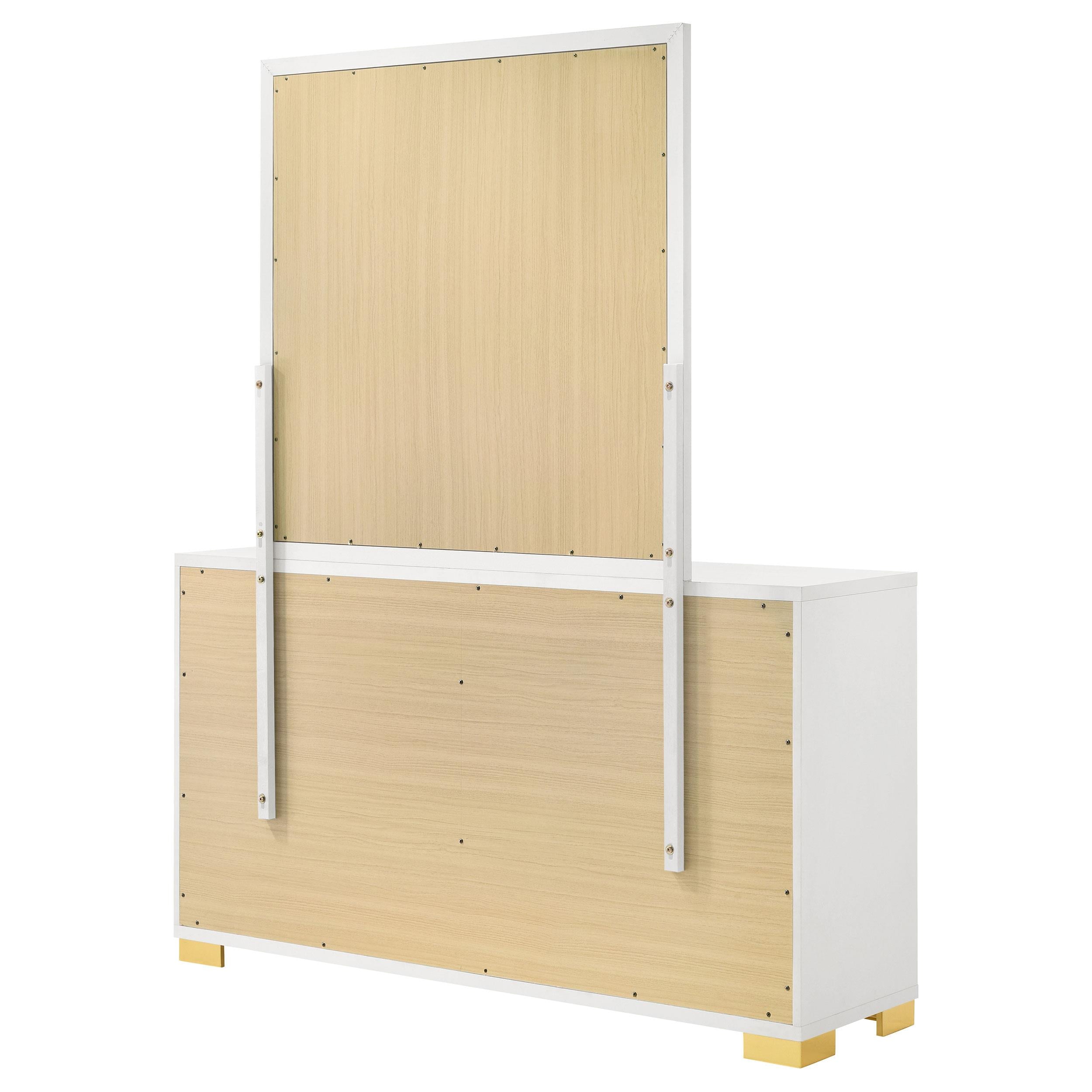  Coaster Furniture Marceline 222933M 6-Drawer Dresser with Mirror - White IMAGE 7