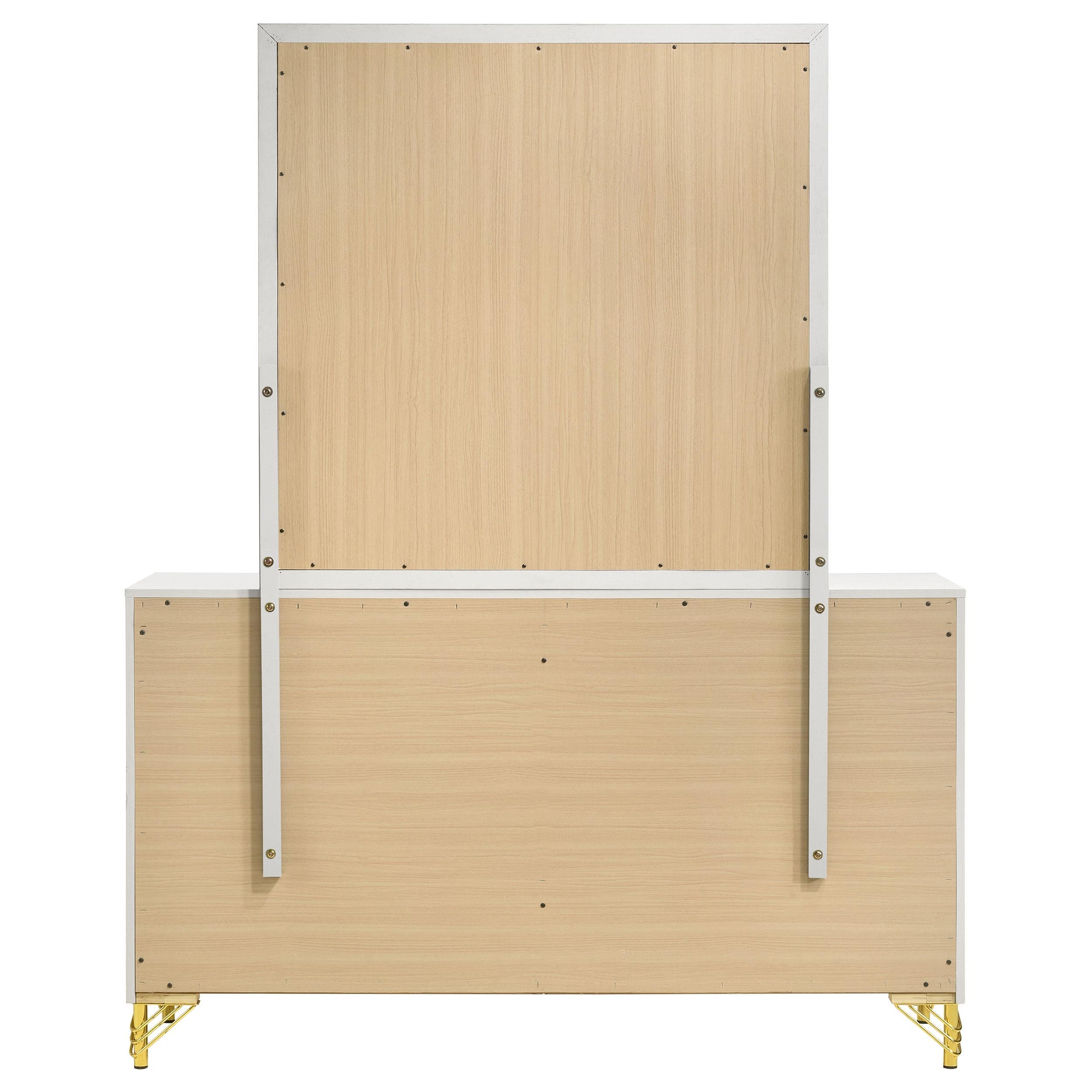  Coaster Furniture Lucia 224733M 6-Drawer Dresser with Mirror - White IMAGE 6