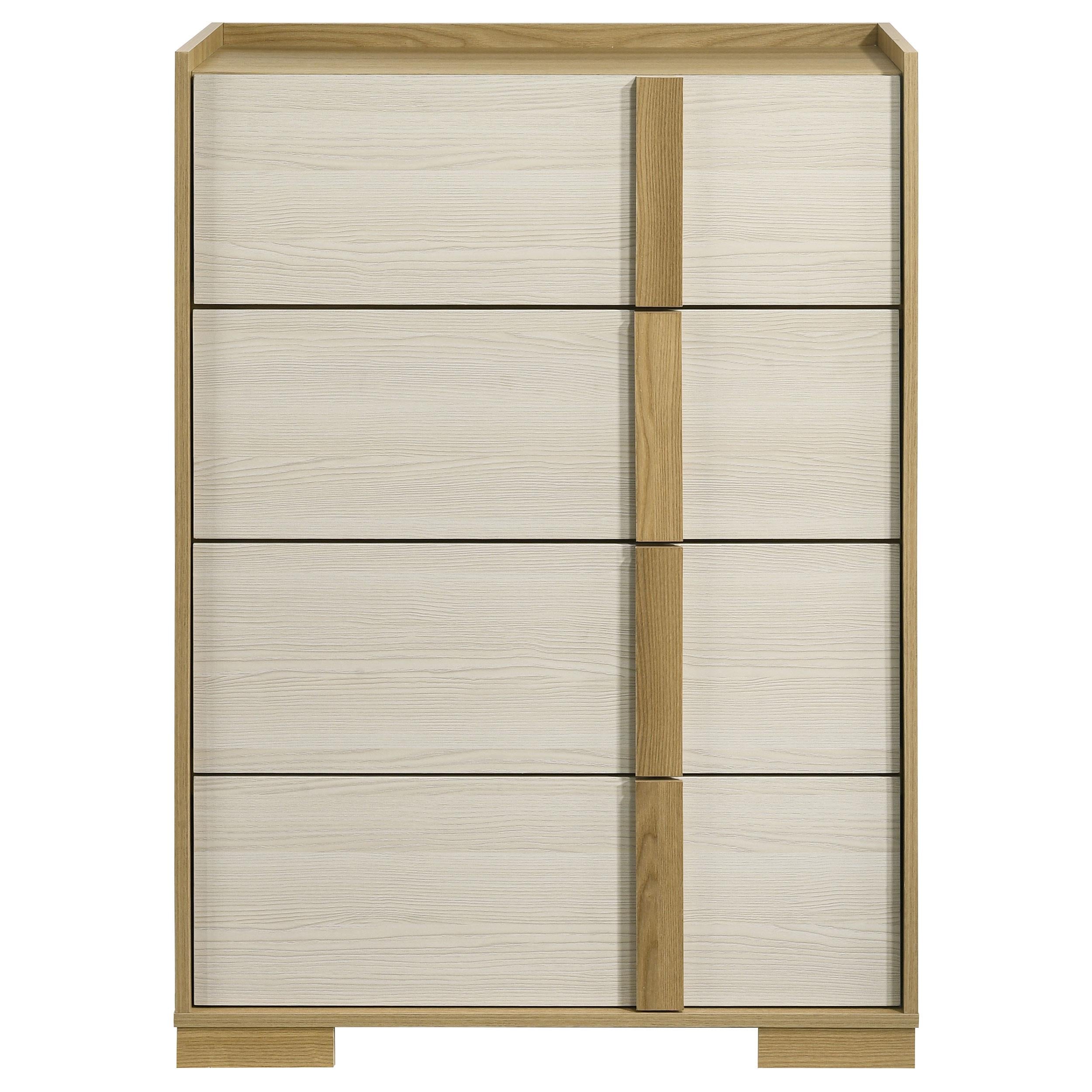  Coaster Furniture Hyland 215655 4-Drawer Chest of Drawers - Natural IMAGE 2