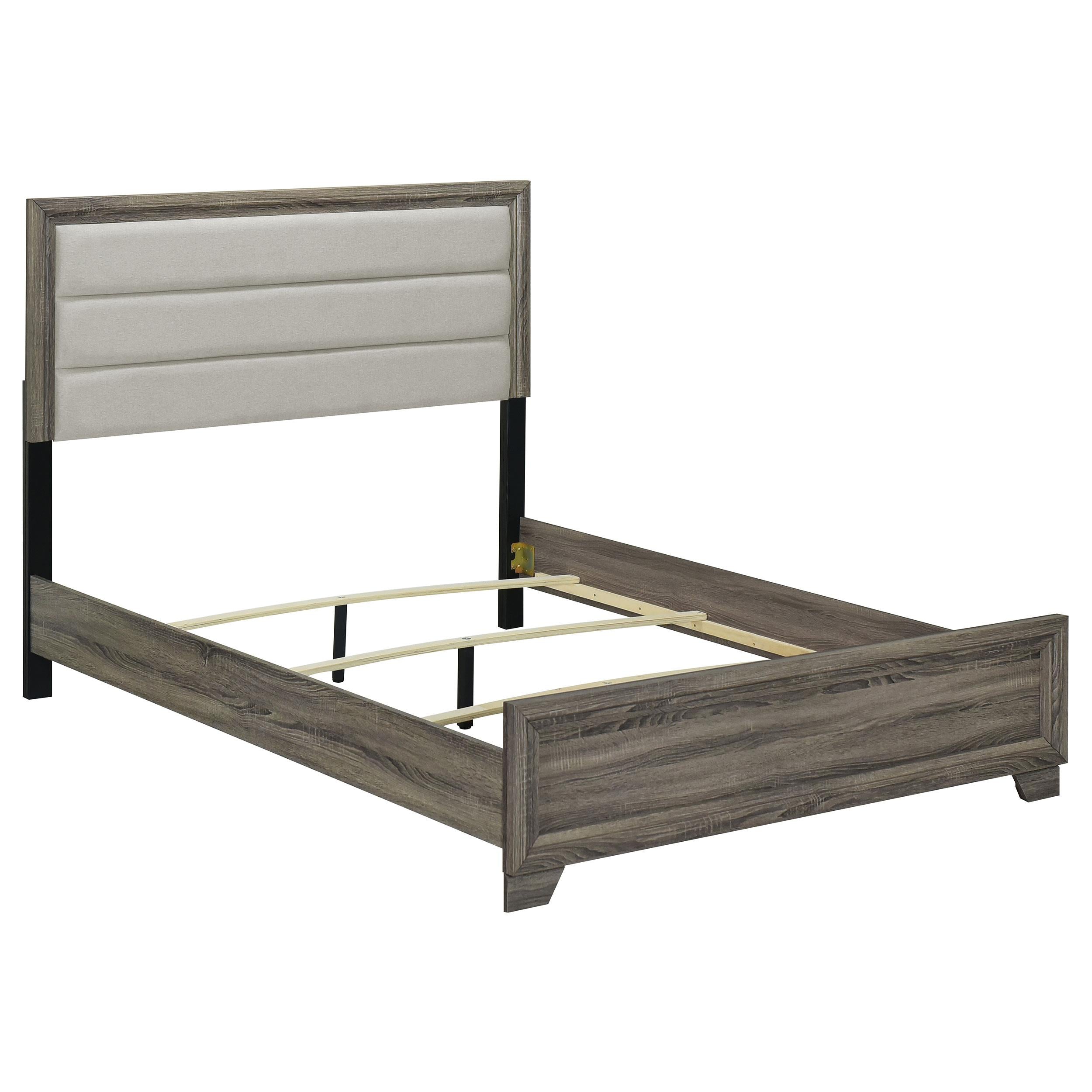  Size_Queen --  Coaster Furniture Wright Upholstered Panel Bed IMAGE 1