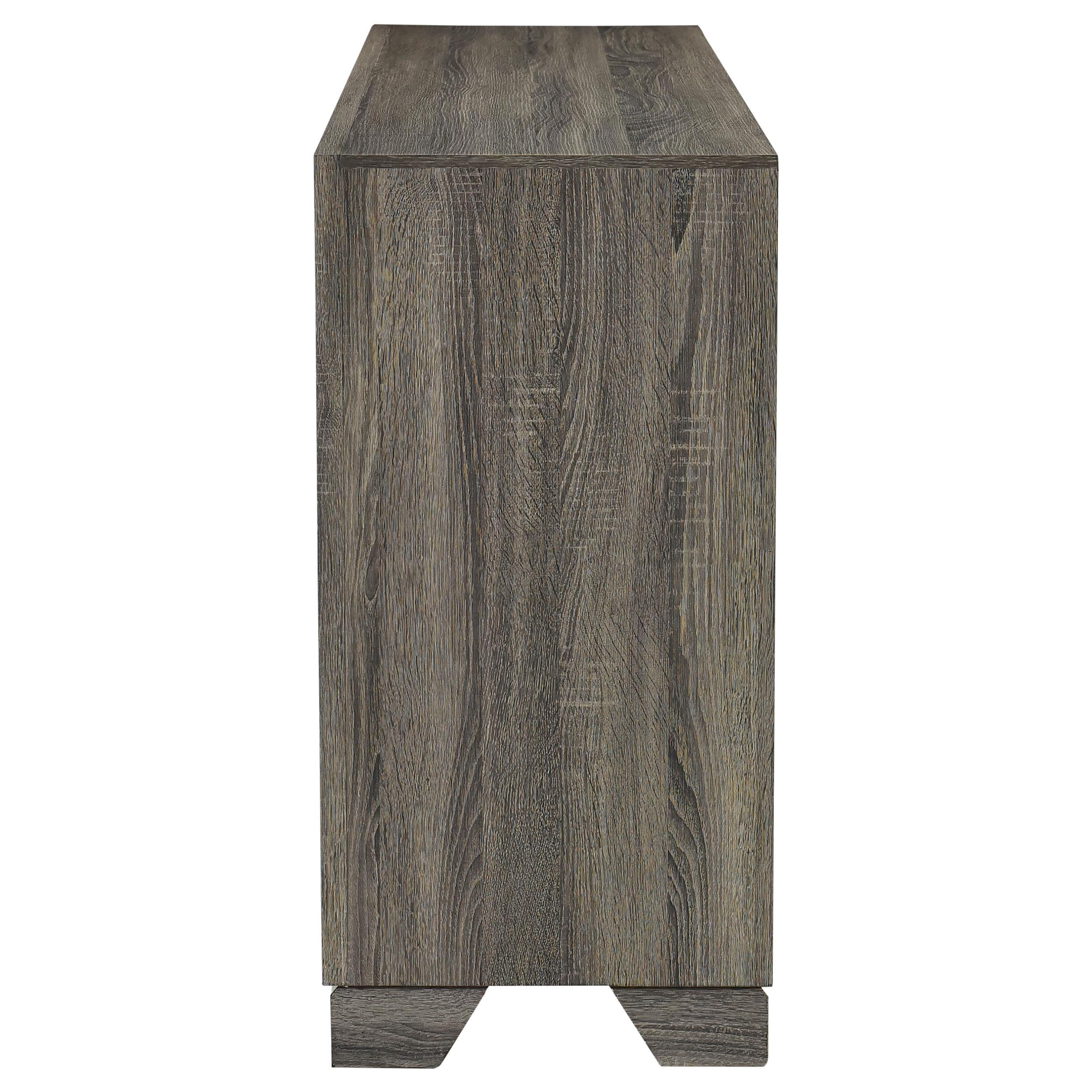  Coaster Furniture Wright 223343 6-Drawer Dresser Cabinet - Brown Oak IMAGE 4
