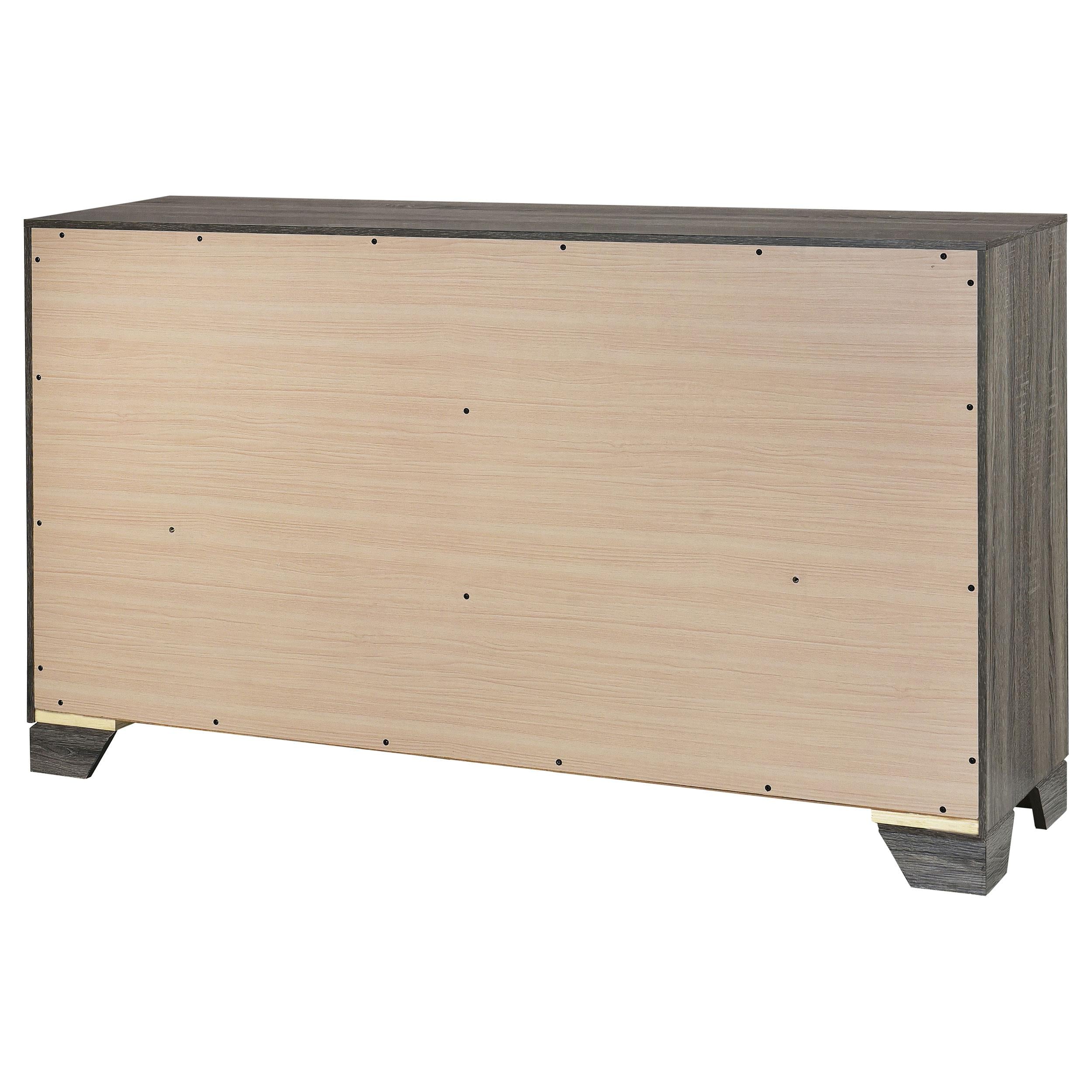  Coaster Furniture Wright 223343 6-Drawer Dresser Cabinet - Brown Oak IMAGE 7