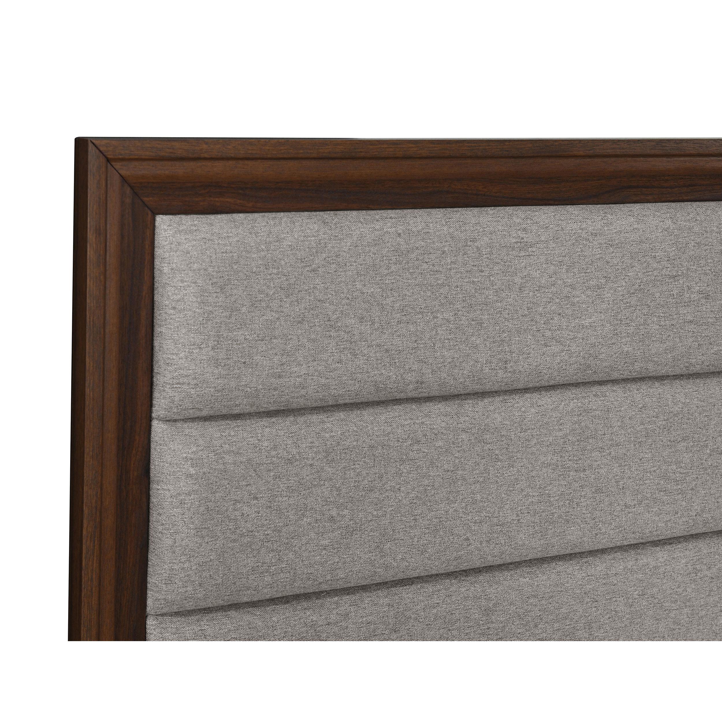 Size_King --  Welsley 223441KE 50-inch Upholstered Eastern King Bed - Walnut IMAGE 6
