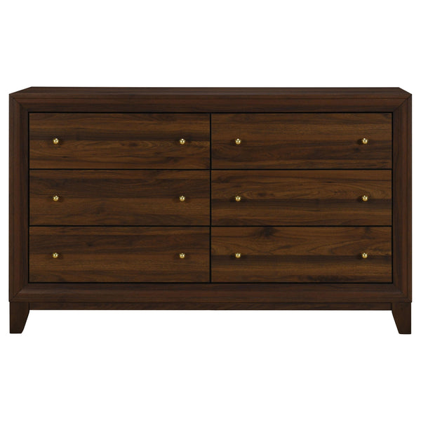 Coaster Furniture Welsley 223443 6-Drawer Dresser Cabinet - Walnut