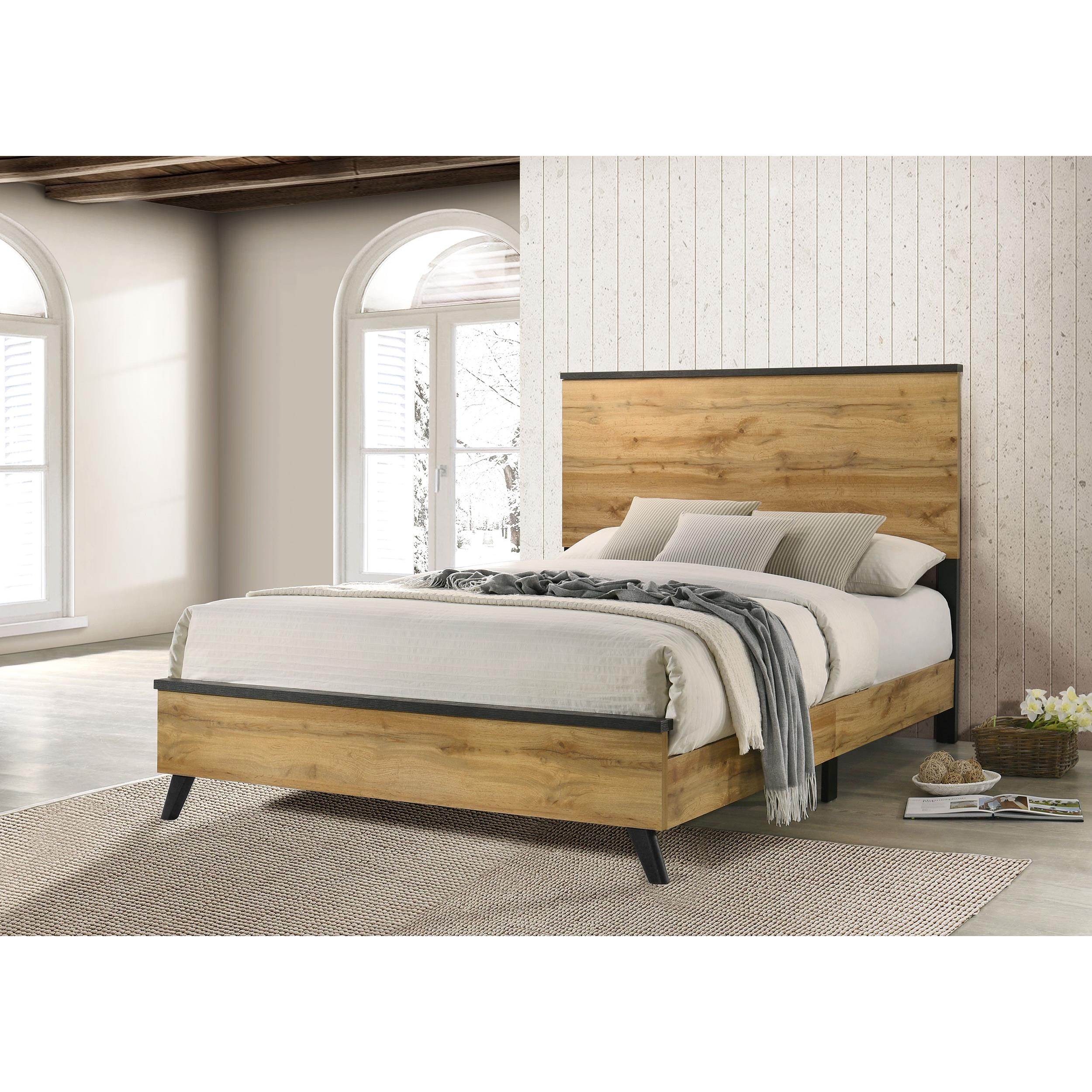  Size_Full --  Kaywood 225001F 52-inch Full Panel Bed - Natural Pine IMAGE 4
