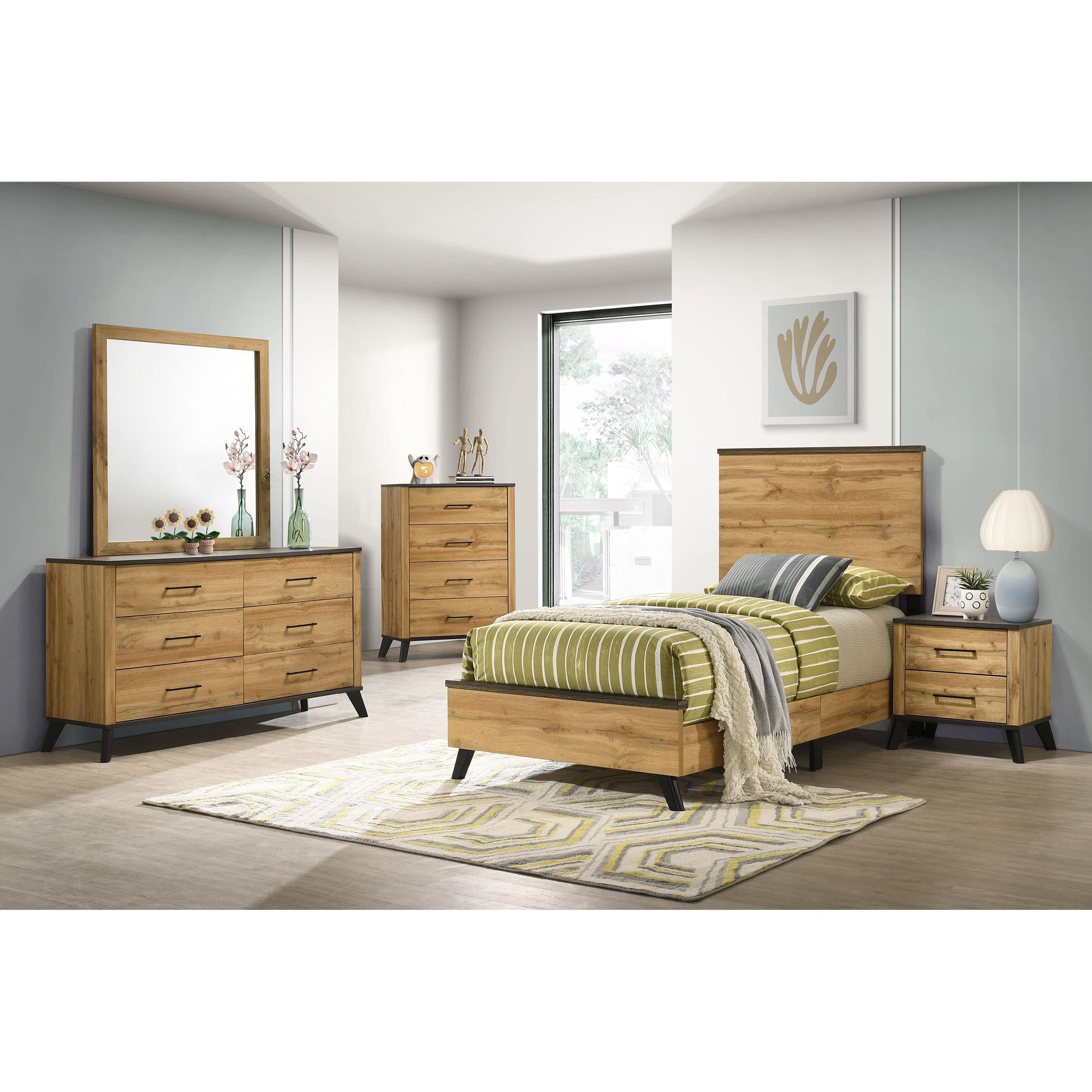  Size_Twin --  Coaster Furniture Kaywood Panel Bed IMAGE 5