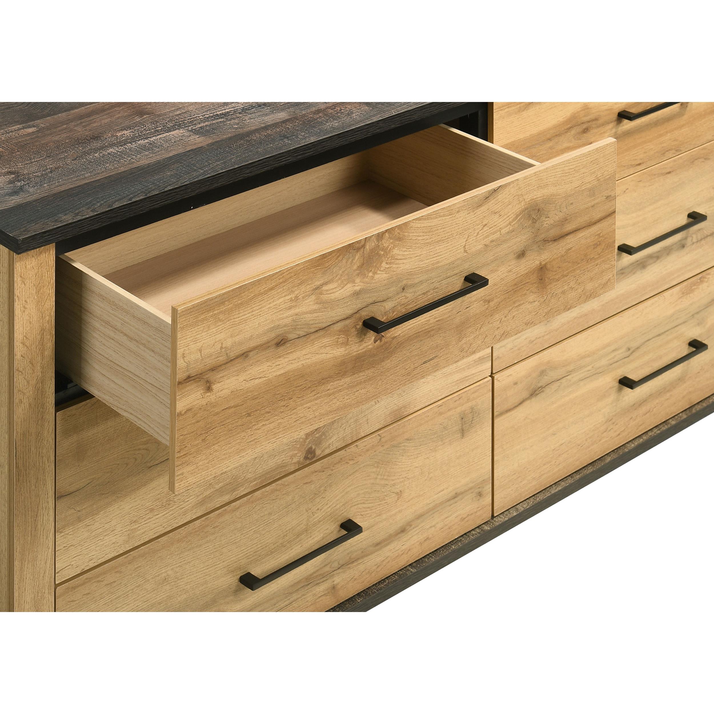  Coaster Furniture Kaywood 225003 6-Drawer Dresser Cabinet - Natural Pine IMAGE 11