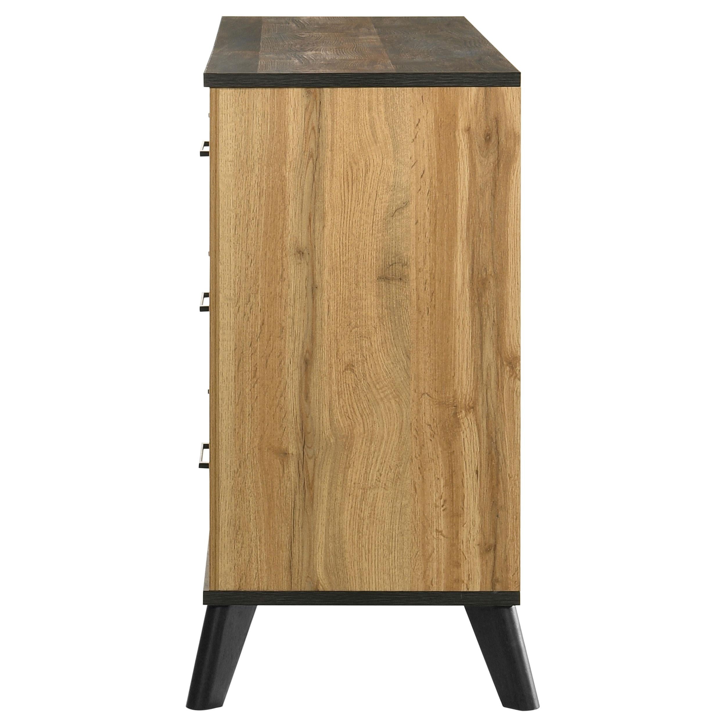  Coaster Furniture Kaywood 225003 6-Drawer Dresser Cabinet - Natural Pine IMAGE 4