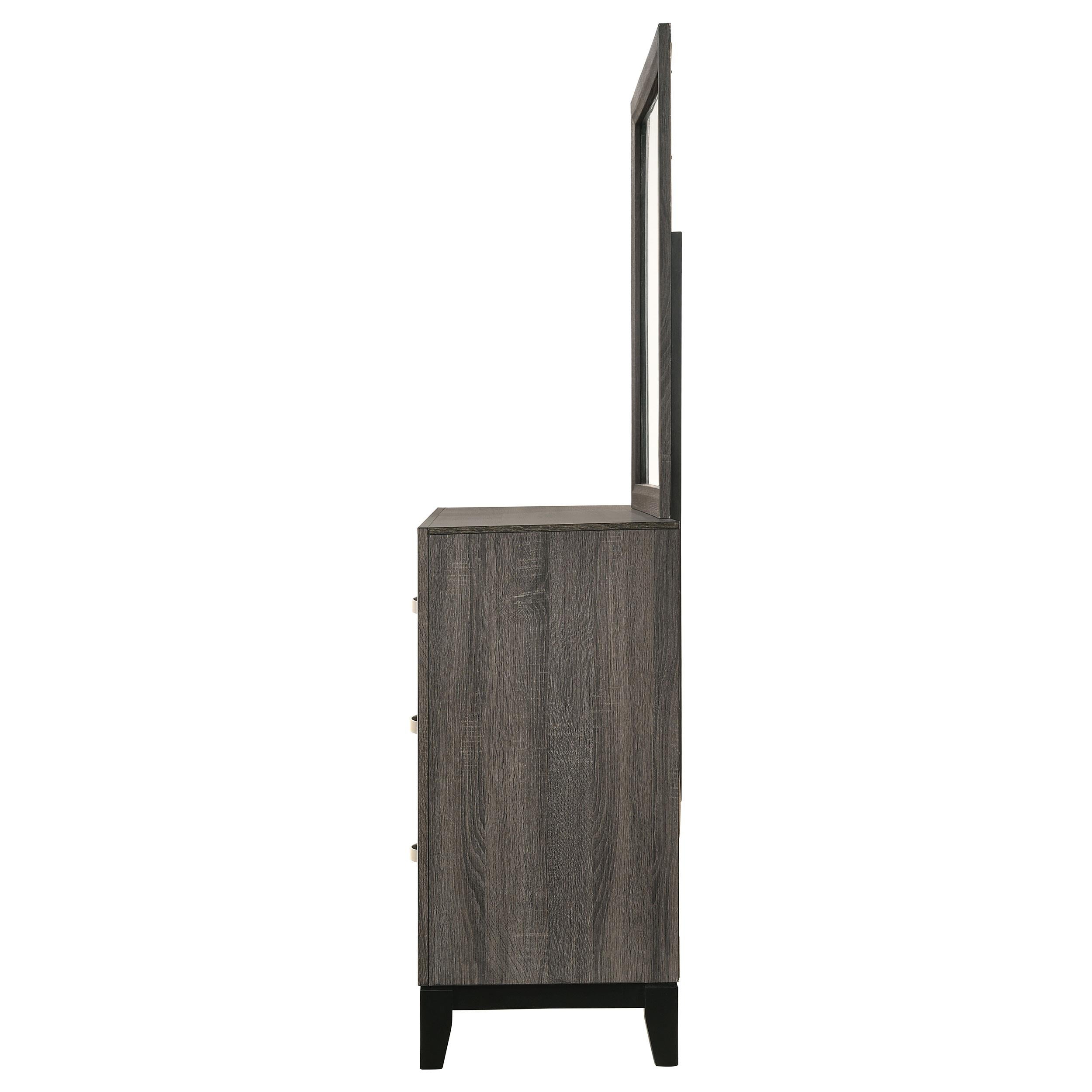  Coaster Furniture Watson 212423M 6-Drawer Dresser with Mirror - Grey Oak IMAGE 4