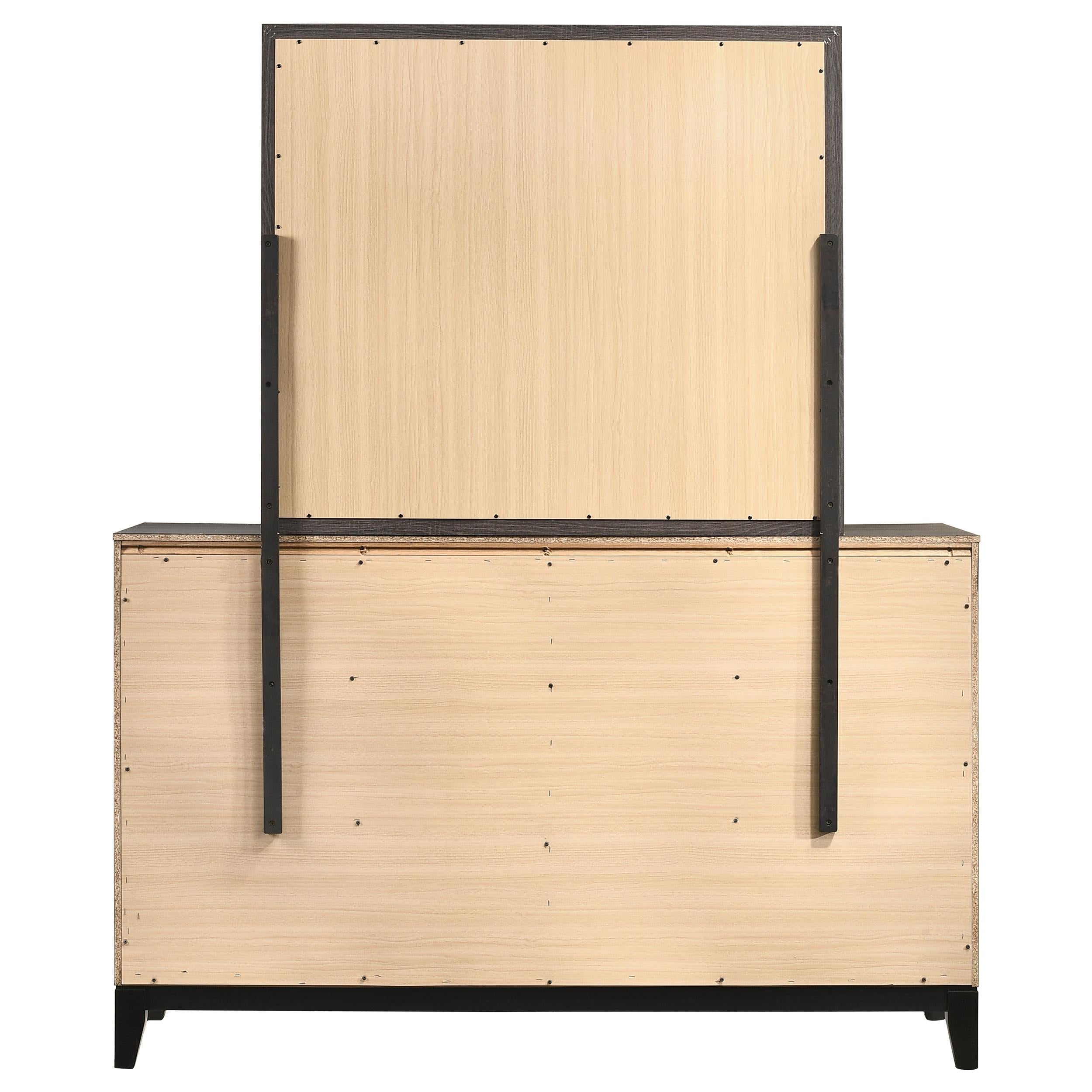  Coaster Furniture Watson 212423M 6-Drawer Dresser with Mirror - Grey Oak IMAGE 6
