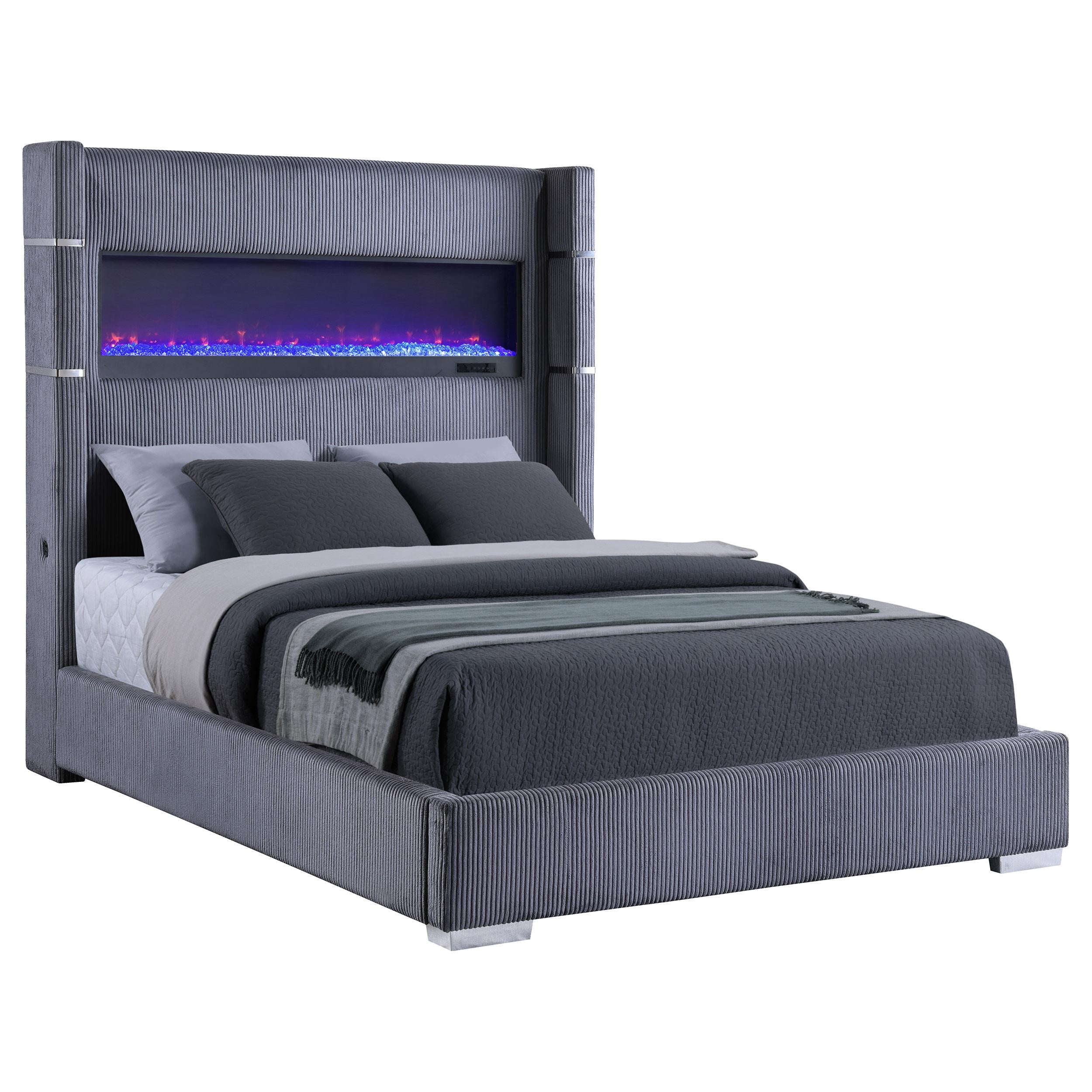  Size_Queen --  Coaster Furniture Tisdall Upholstered Panel Bed IMAGE 2