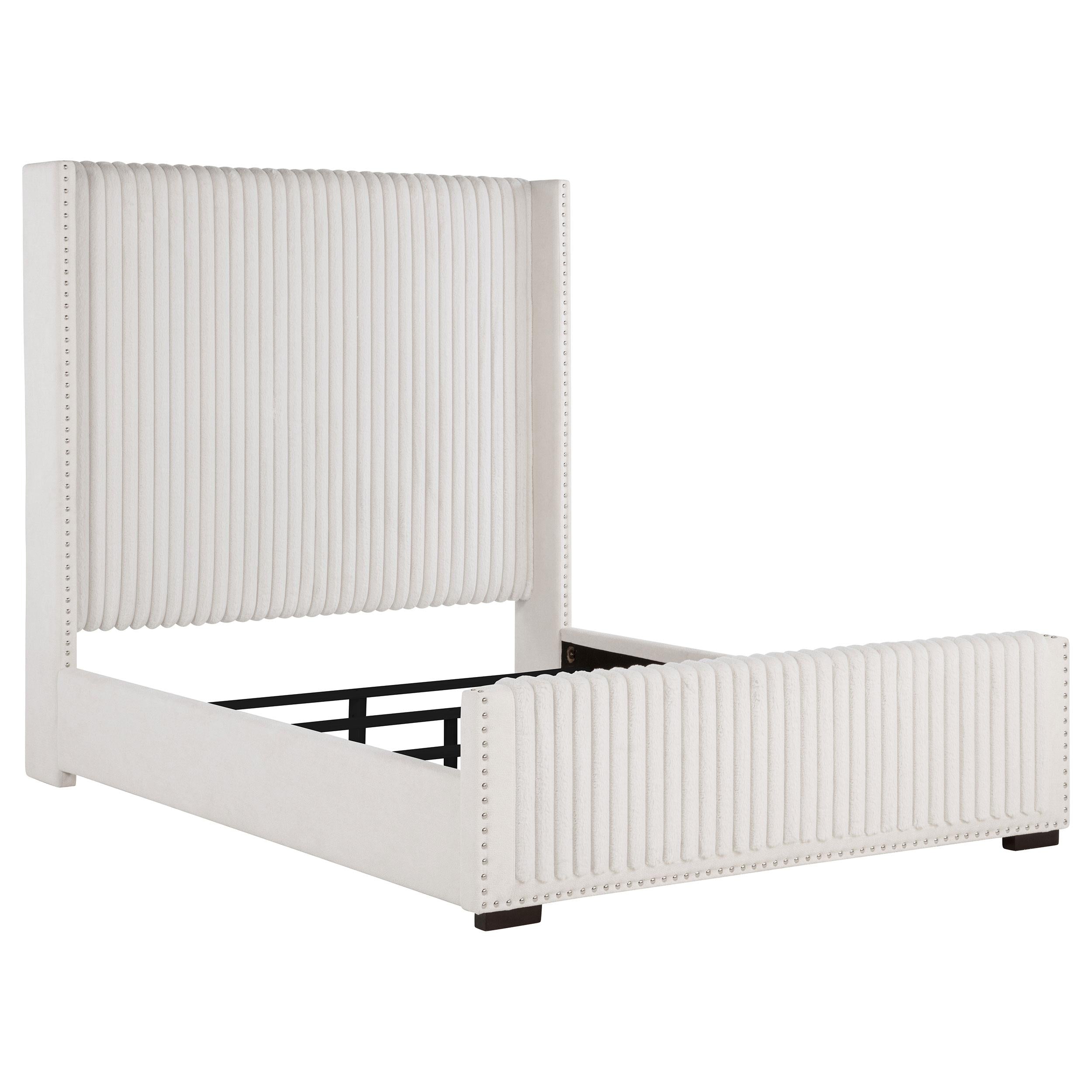  Size_Queen --  Coaster Furniture Natasha Upholstered Panel Bed IMAGE 1