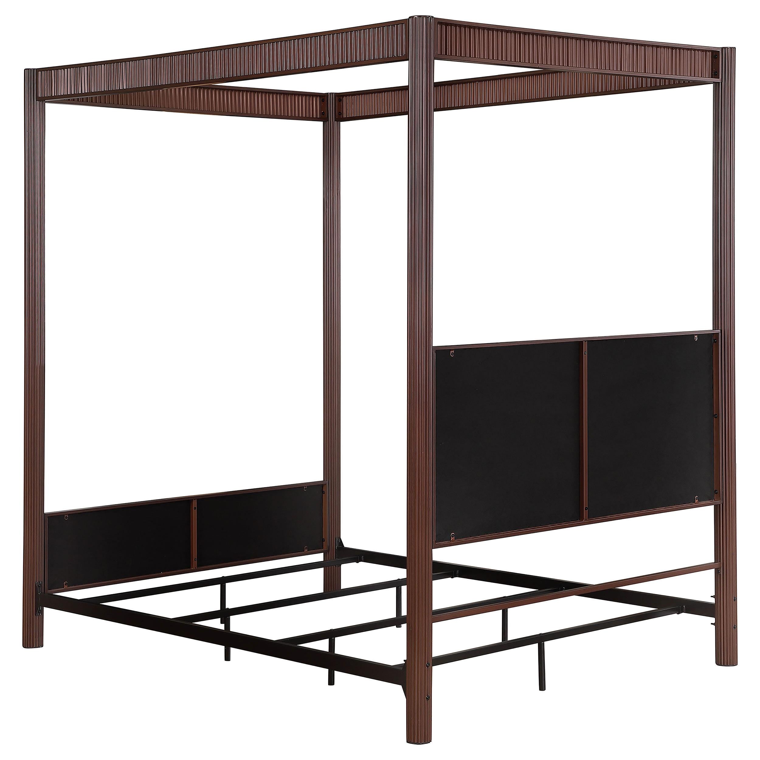  Size_Queen --  Coaster Furniture Zimmerlee Upholstered Canopy Bed IMAGE 5