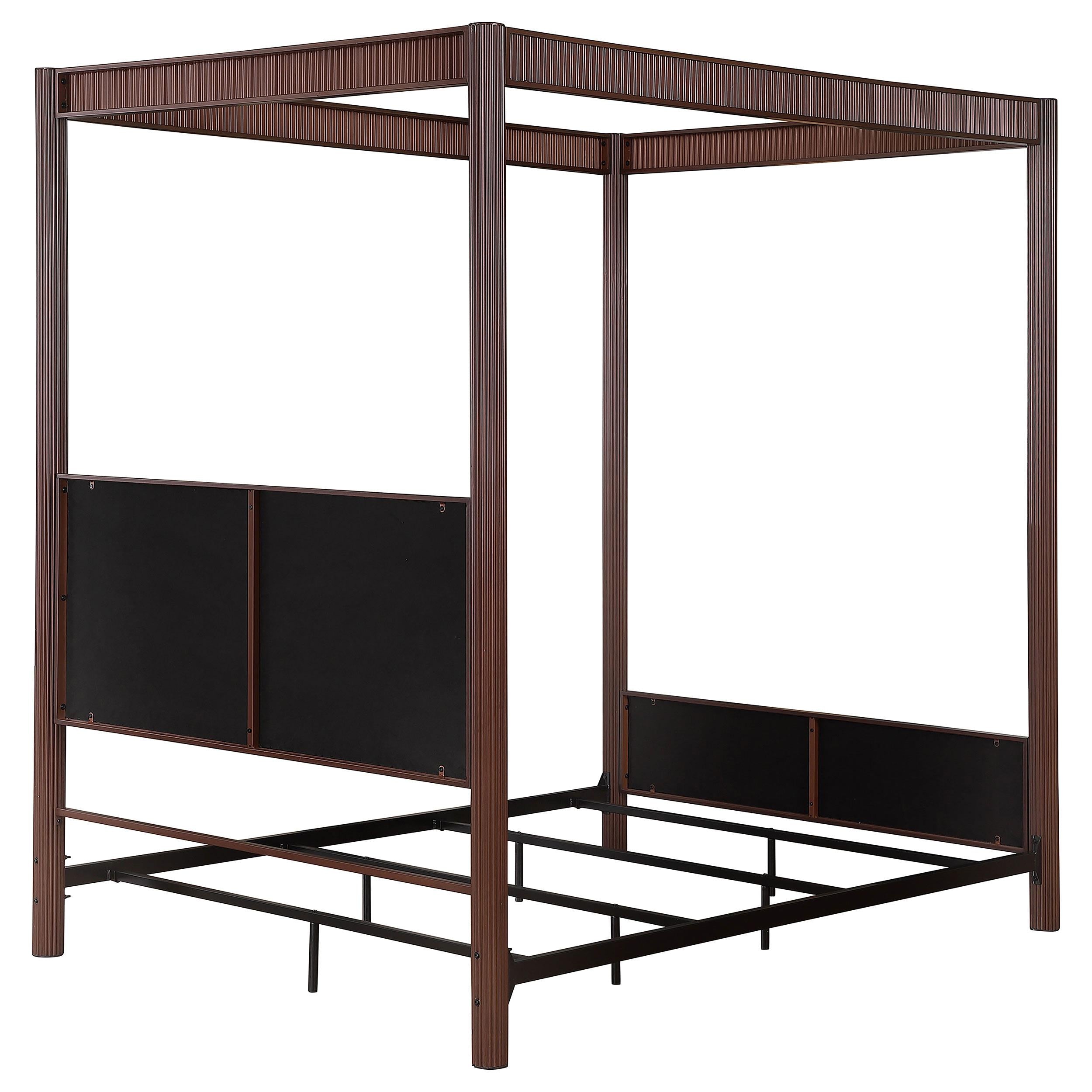  Size_Queen --  Coaster Furniture Zimmerlee Upholstered Canopy Bed IMAGE 6