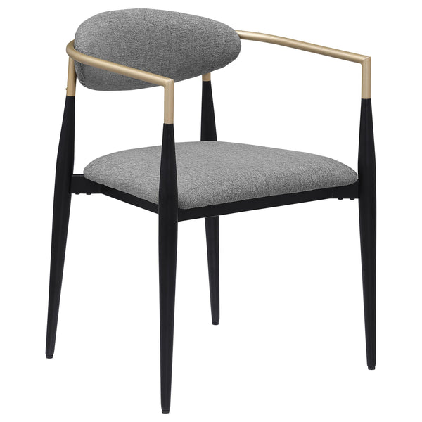 Coaster Furniture Alexis 182682 Fabric Upholstered Dining Arm Chair - Grey