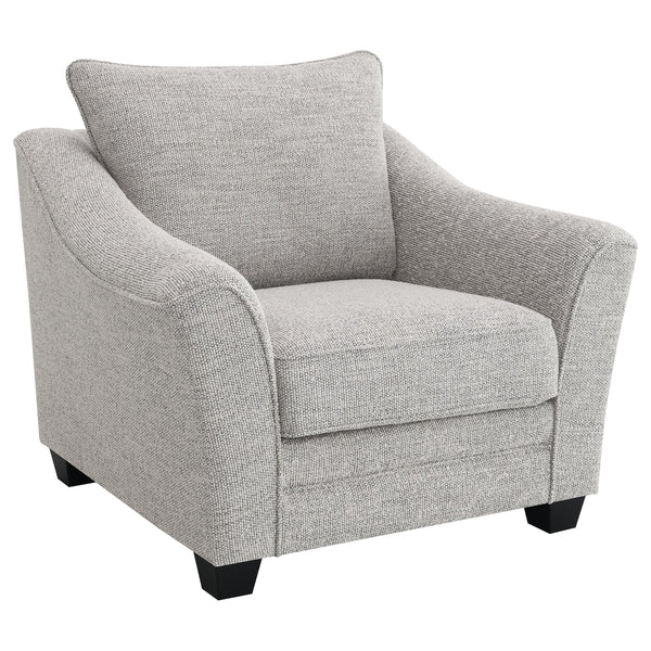 Coaster Furniture Tomkins 509673 Boucle Upholstered Chair - Light Grey