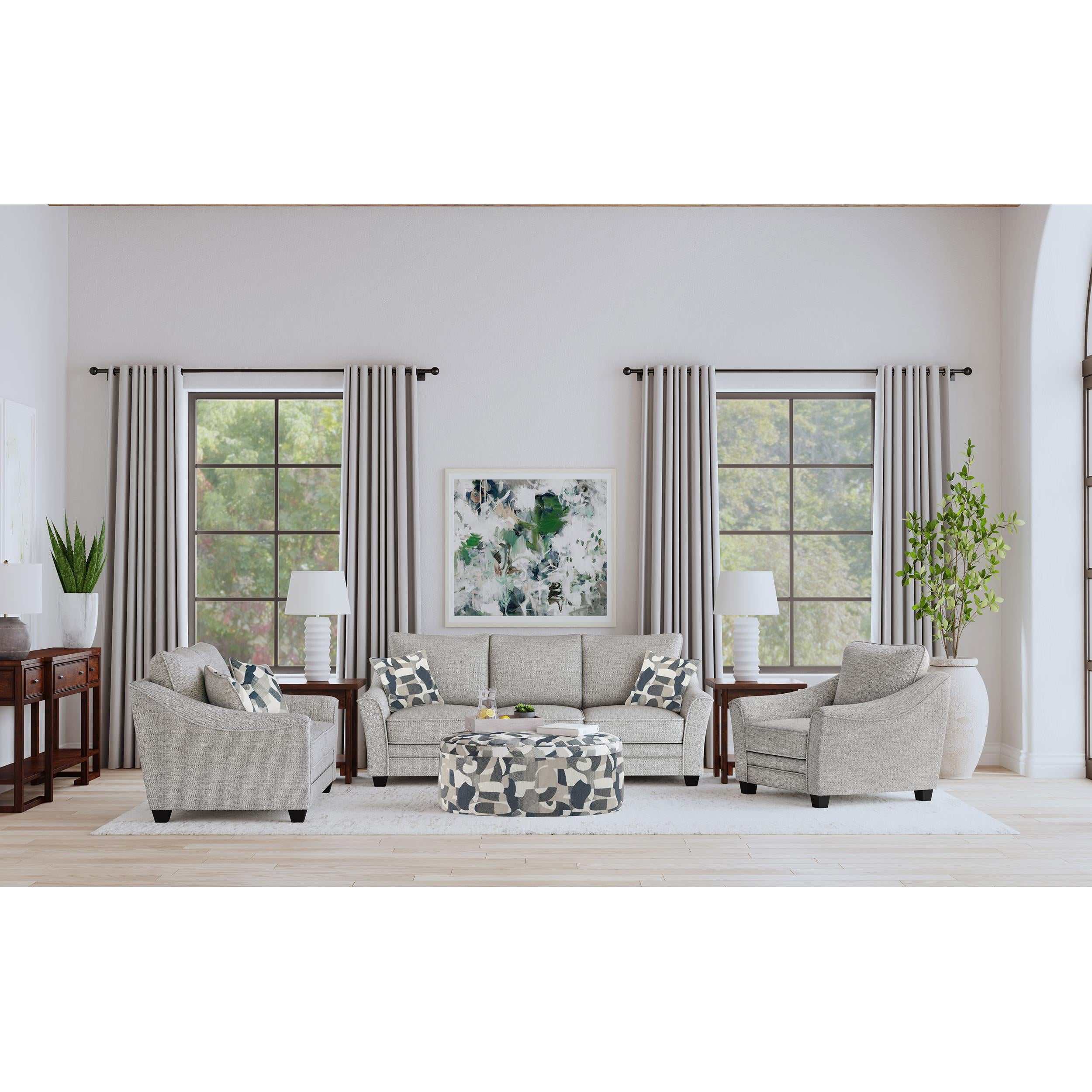  Coaster Furniture Tomkins 509673 Boucle Upholstered Chair - Light Grey IMAGE 9