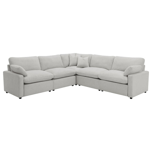 Coaster Furniture Collins 609560P 5 pc Modular Power Reclining Sectional - Grey