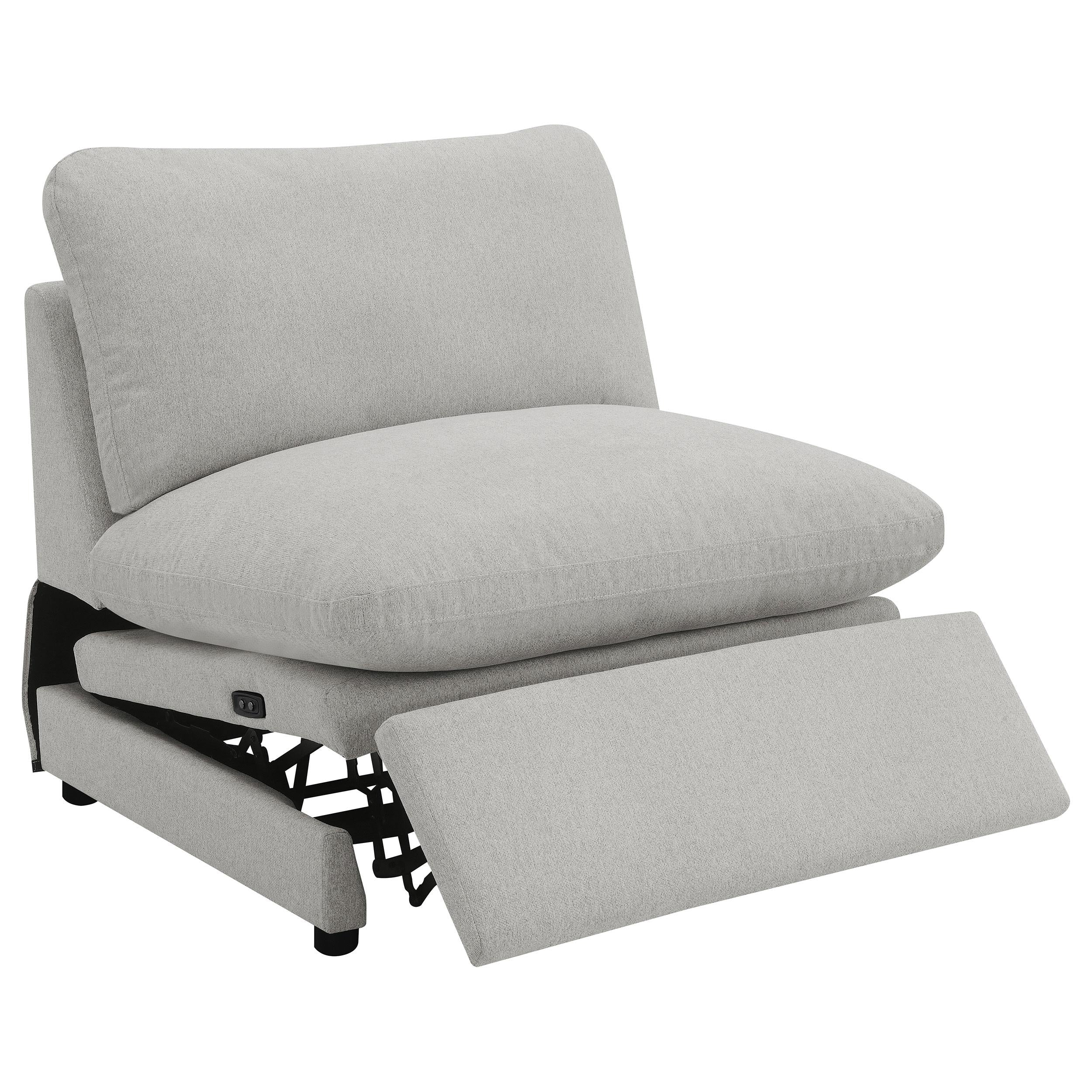  Coaster Furniture Collins 609560P 5 pc Modular Power Reclining Sectional - Grey IMAGE 5