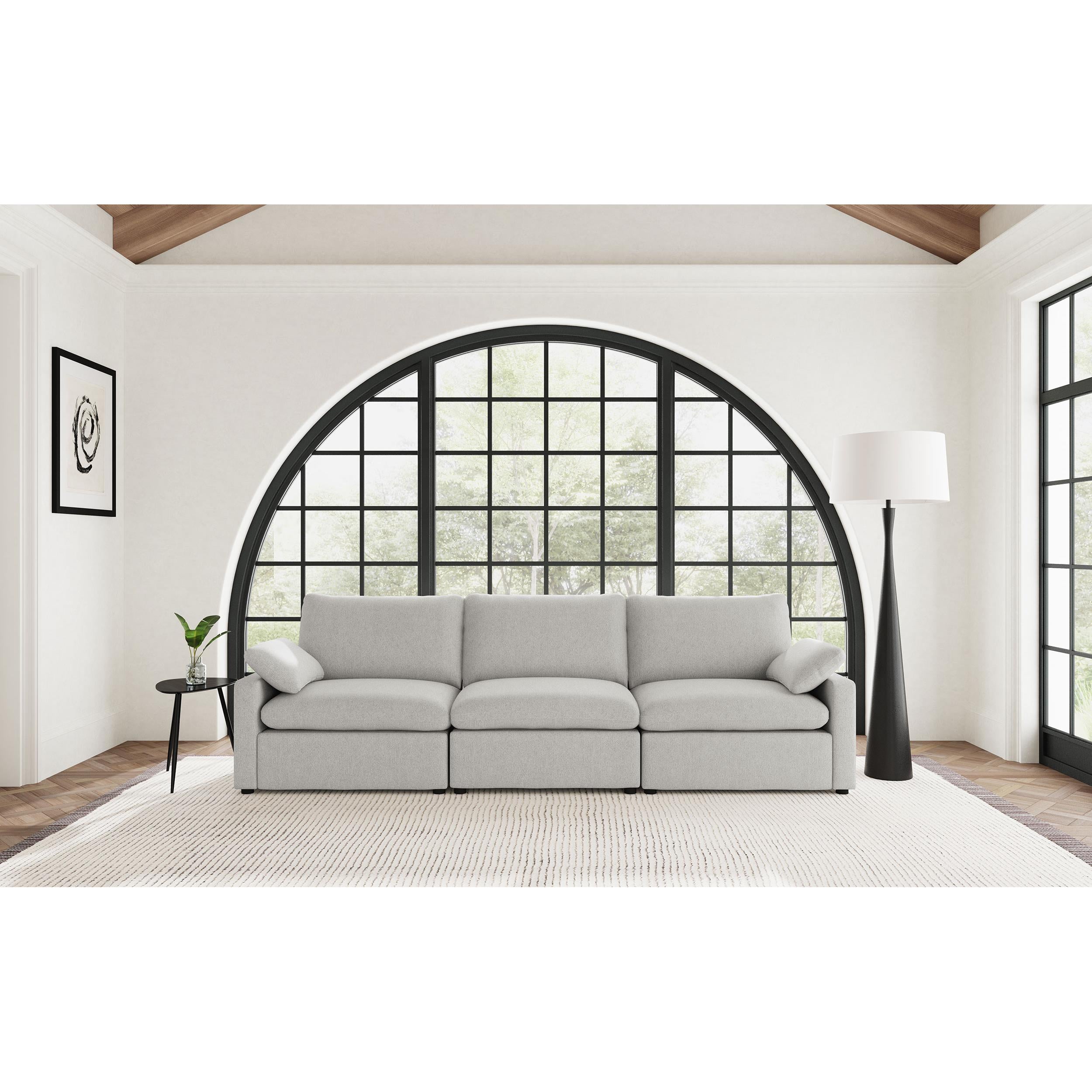  Coaster Furniture Collins 609561P Modular Power Sofa - Grey IMAGE 8
