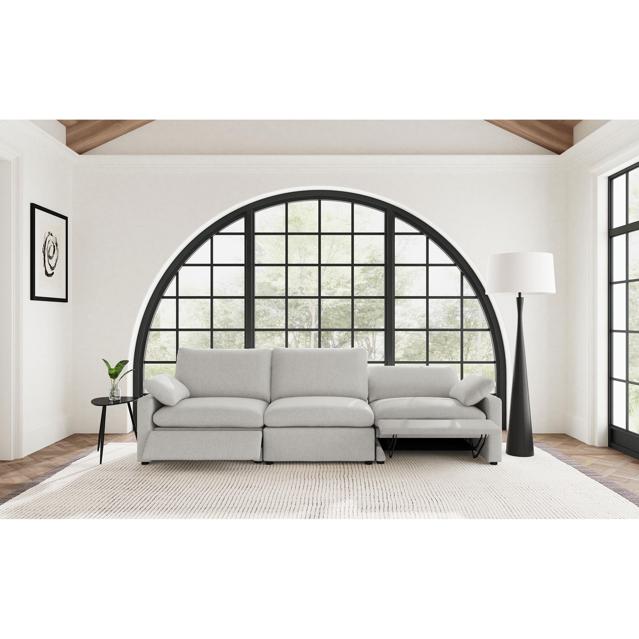  Coaster Furniture Collins 609561P Modular Power Sofa - Grey IMAGE 9