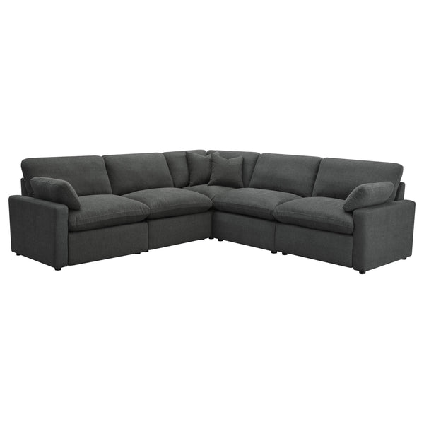 Coaster Furniture Collins 609530P 5 pc Modular Power Reclining Sectional - Dark Grey