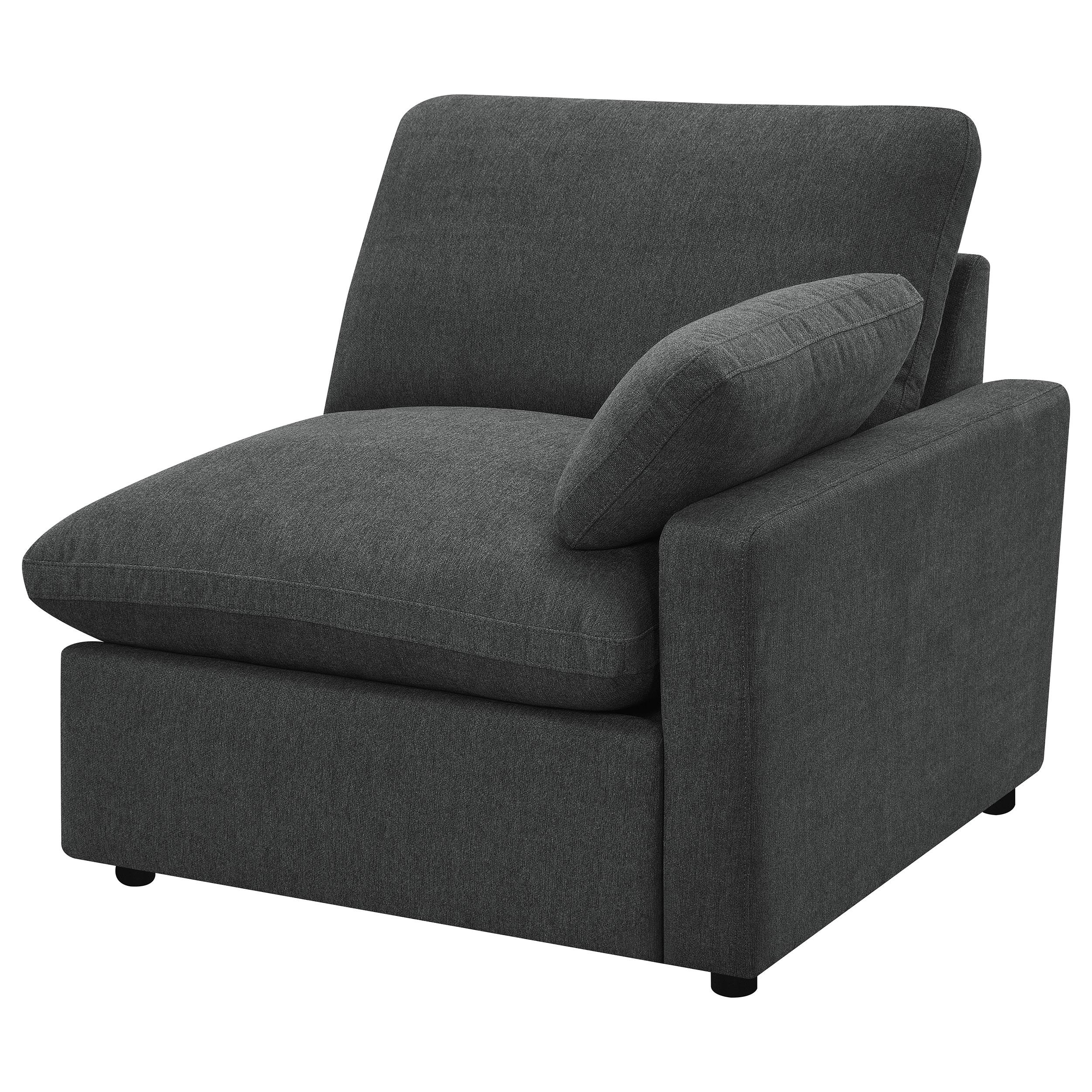  Coaster Furniture Collins 609531P Modular Power Sofa - Dark Grey IMAGE 6