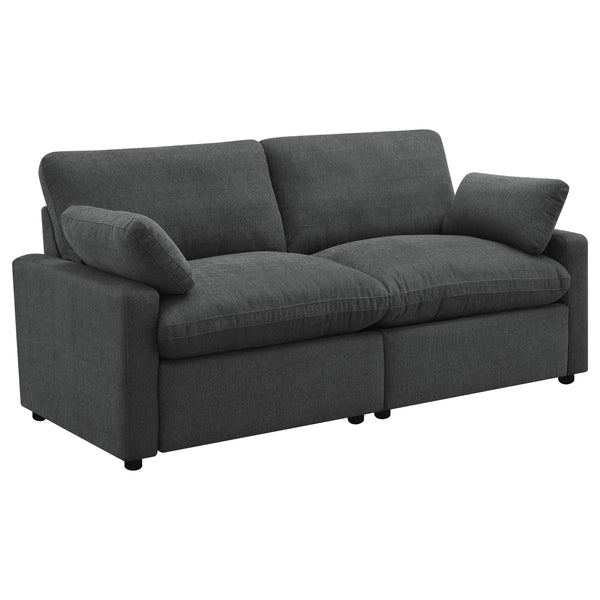 Coaster Furniture Collins 609532P Modular Power Loveseat - Dark Grey