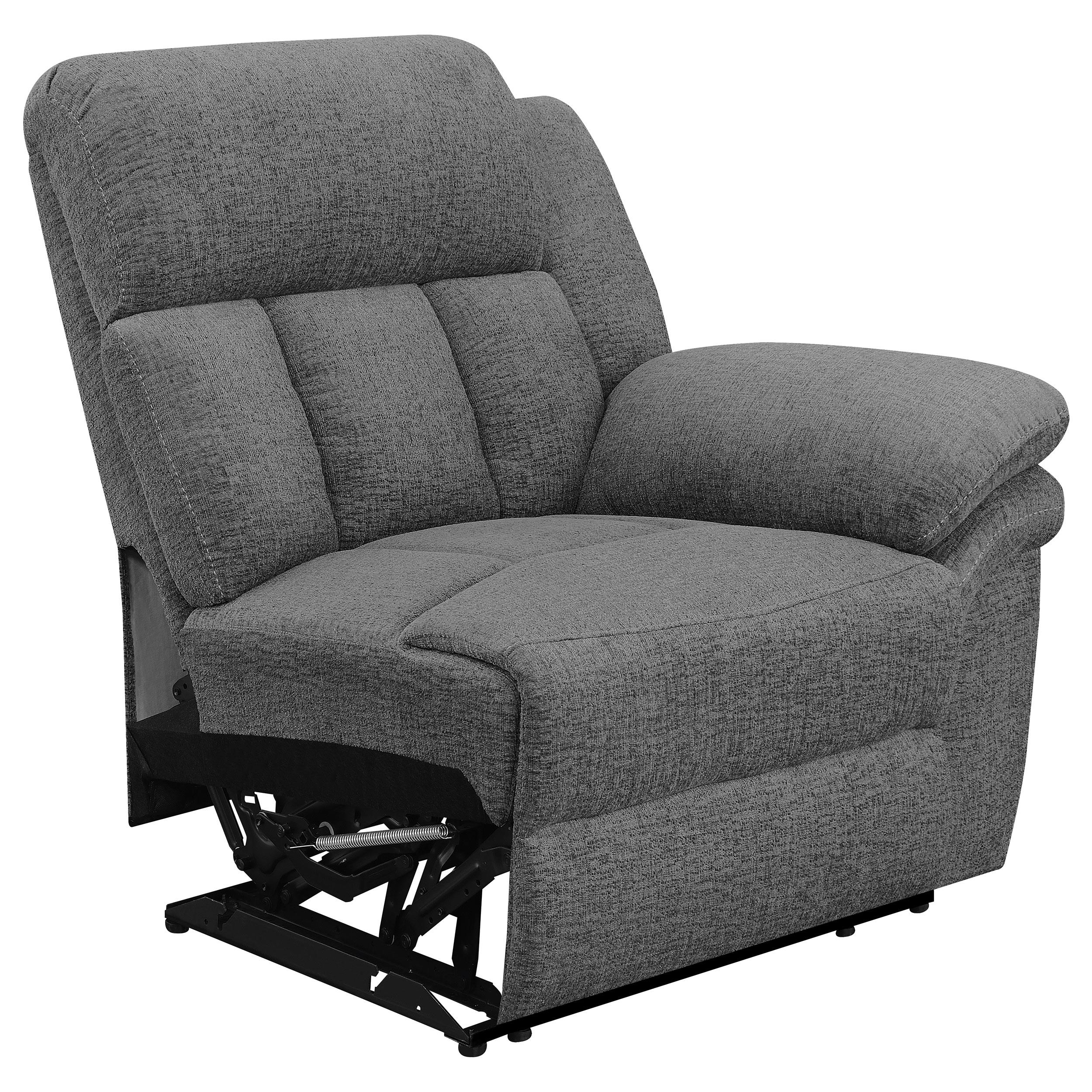  Coaster Furniture Bahrain 609541T 5-piece Upholstered Home Theater Seating - Charcoal IMAGE 9