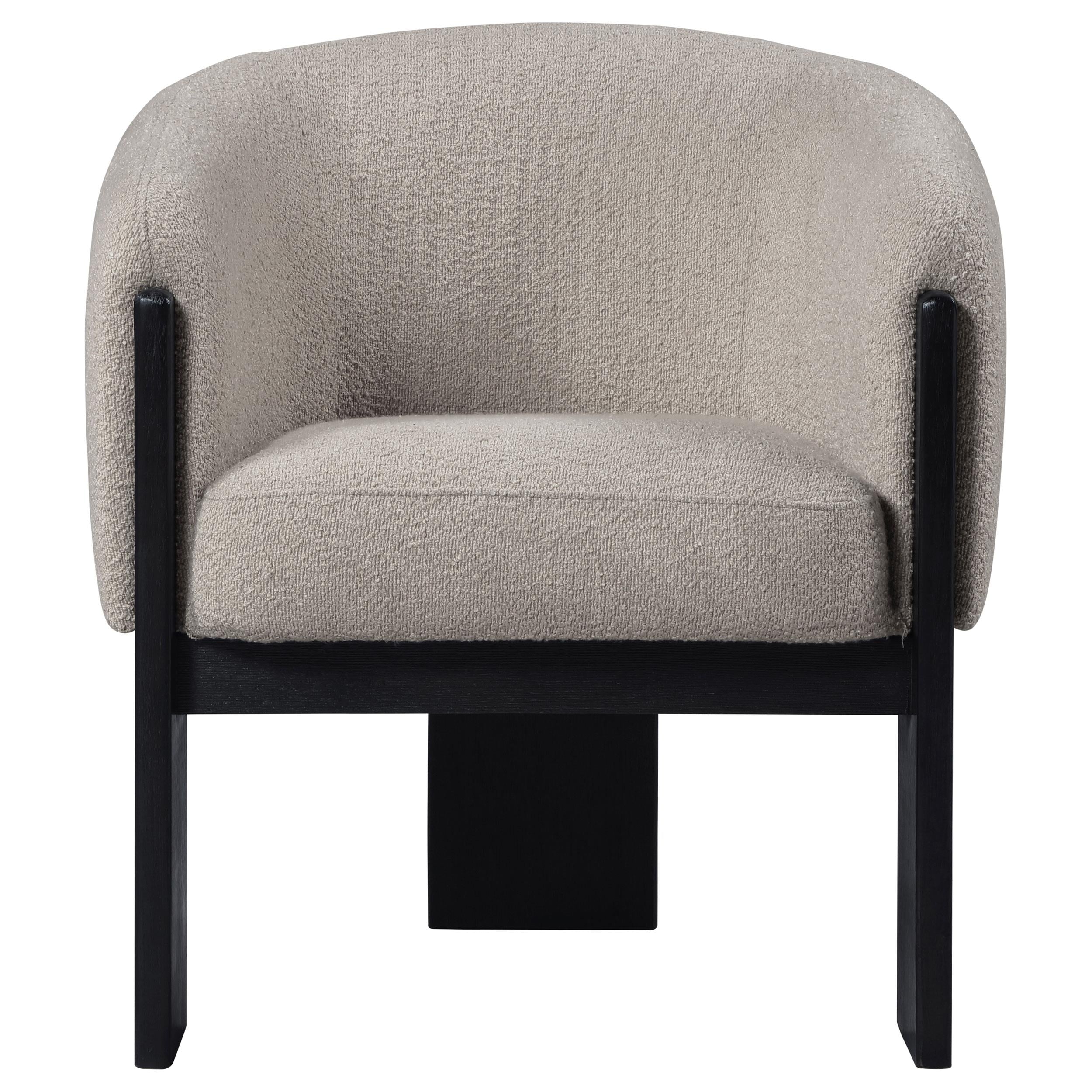  Coaster Furniture Valdez 903165 Boucle Upholstered Barrel Back Accent Chair - Beige IMAGE 2