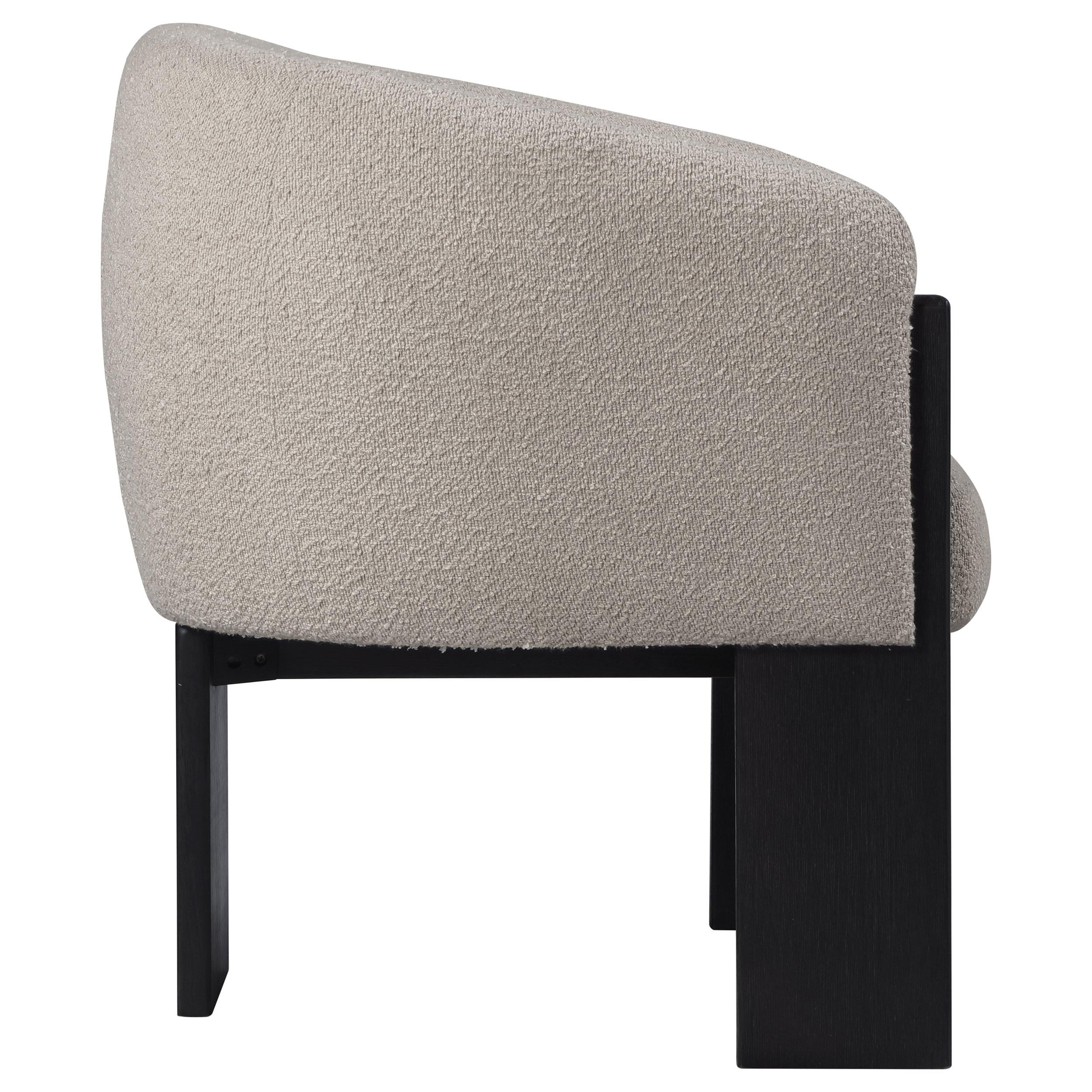  Coaster Furniture Valdez 903165 Boucle Upholstered Barrel Back Accent Chair - Beige IMAGE 8