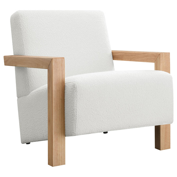 Coaster Furniture Fitzroy 903094 Boucle Upholstered Accent Arm Chair - Ivory
