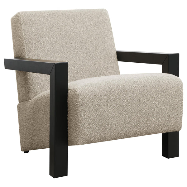 Coaster Furniture Fitzroy 903095 Boucle Upholstered Accent Arm Chair - Latte