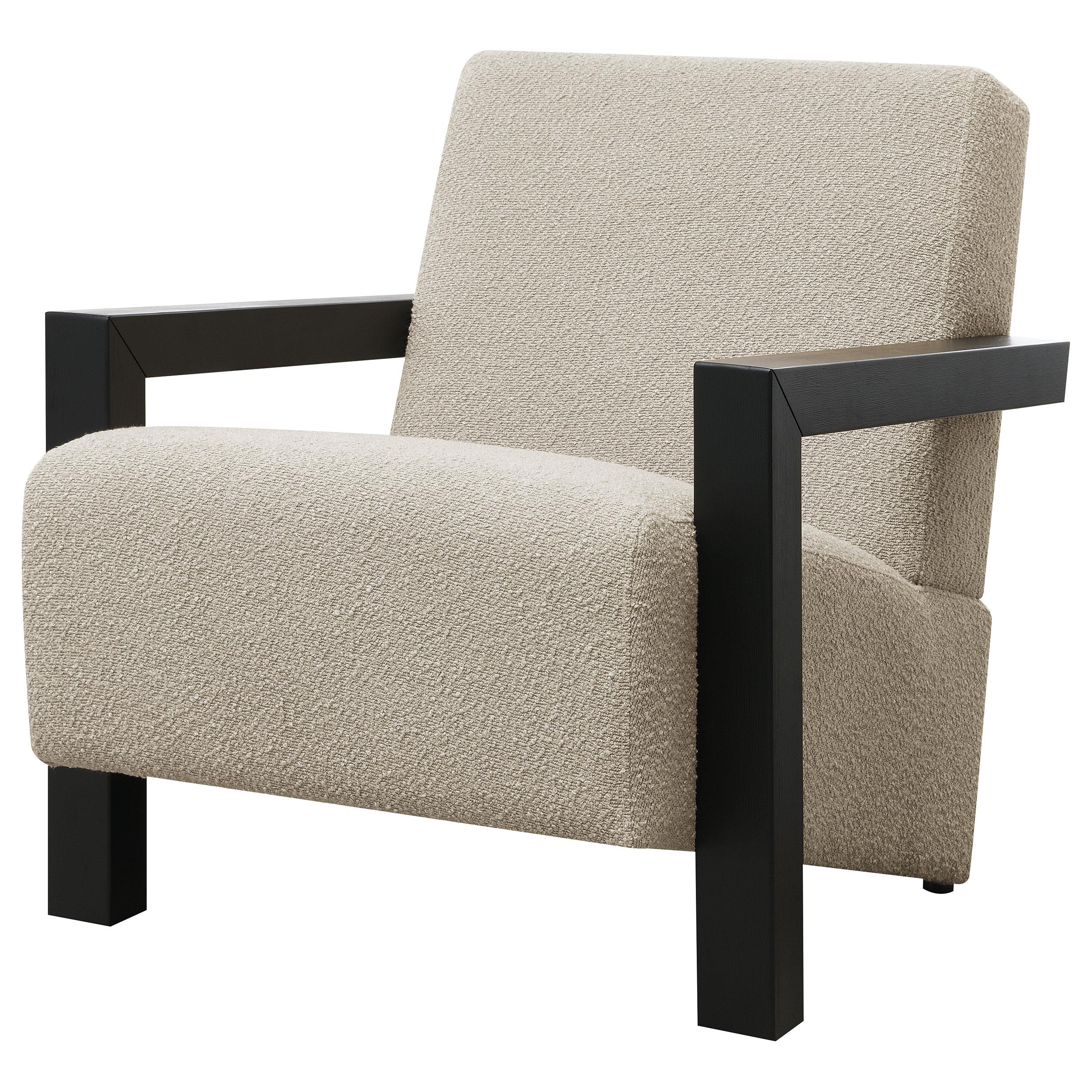  Coaster Furniture Fitzroy 903095 Boucle Upholstered Accent Arm Chair - Latte IMAGE 3