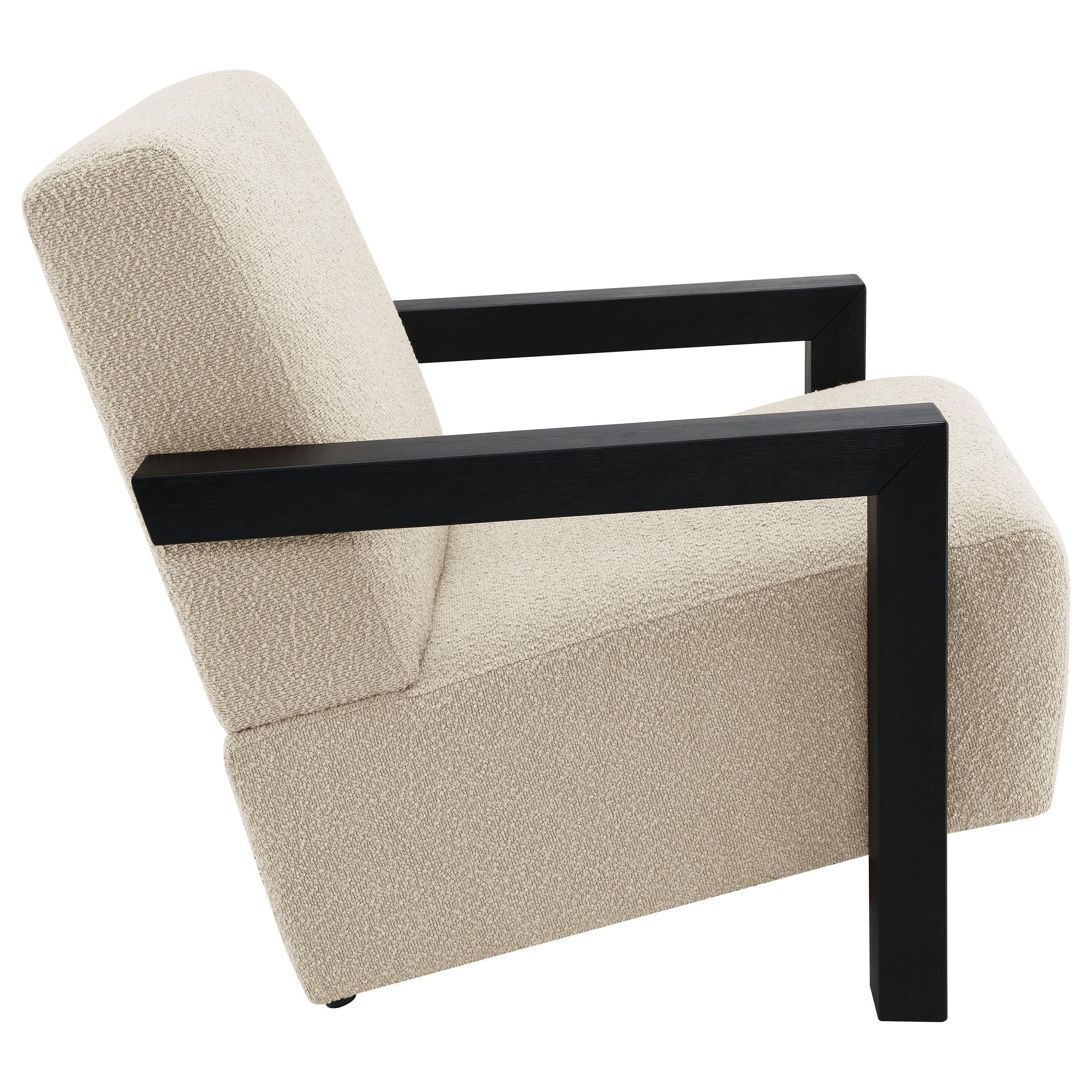  Coaster Furniture Fitzroy 903095 Boucle Upholstered Accent Arm Chair - Latte IMAGE 7