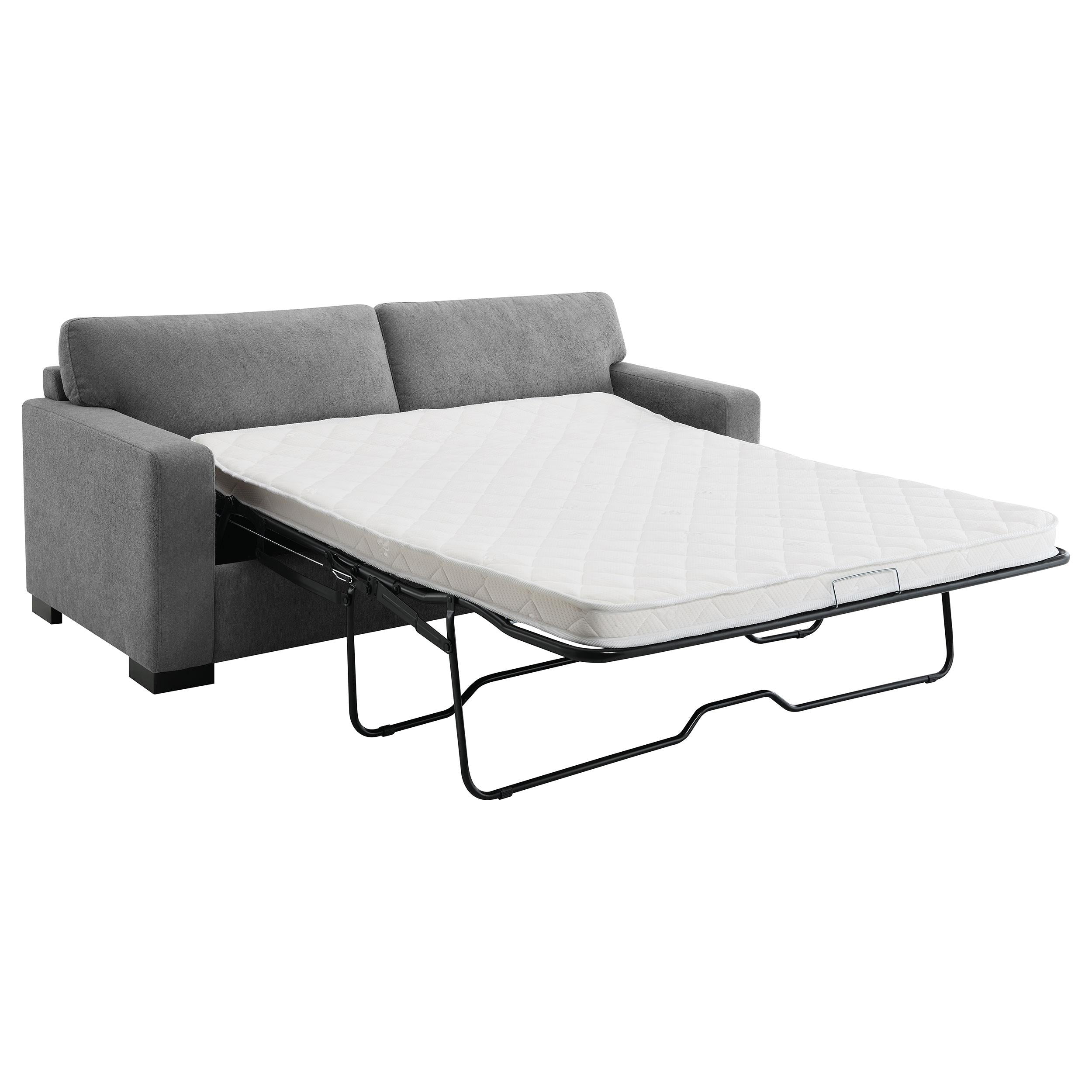  Coaster Furniture Simpson 360050 Upholstered Sofa Sleeper with Queen Mattress - Grey IMAGE 2