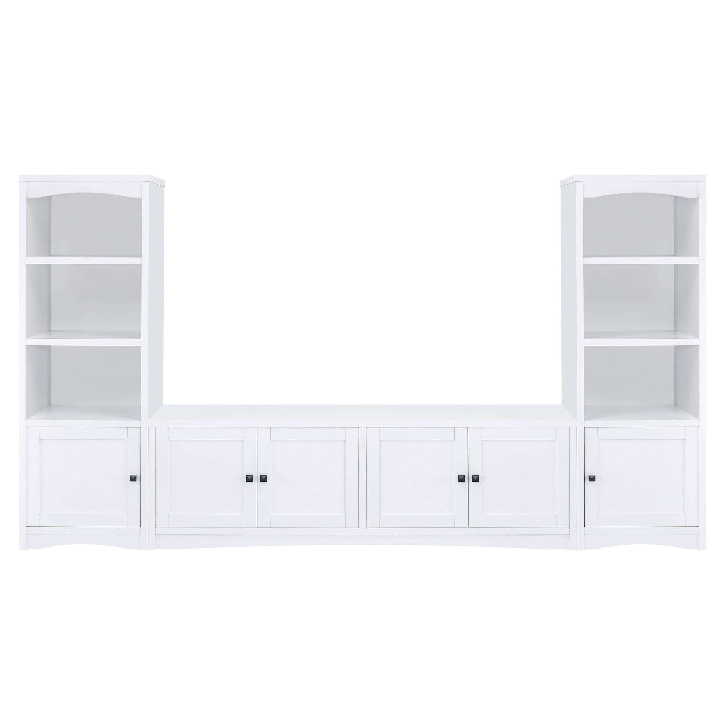  Coaster Furniture Laughlin 724113 4-door Engineered Wood 78-inch TV Stand - White IMAGE 10