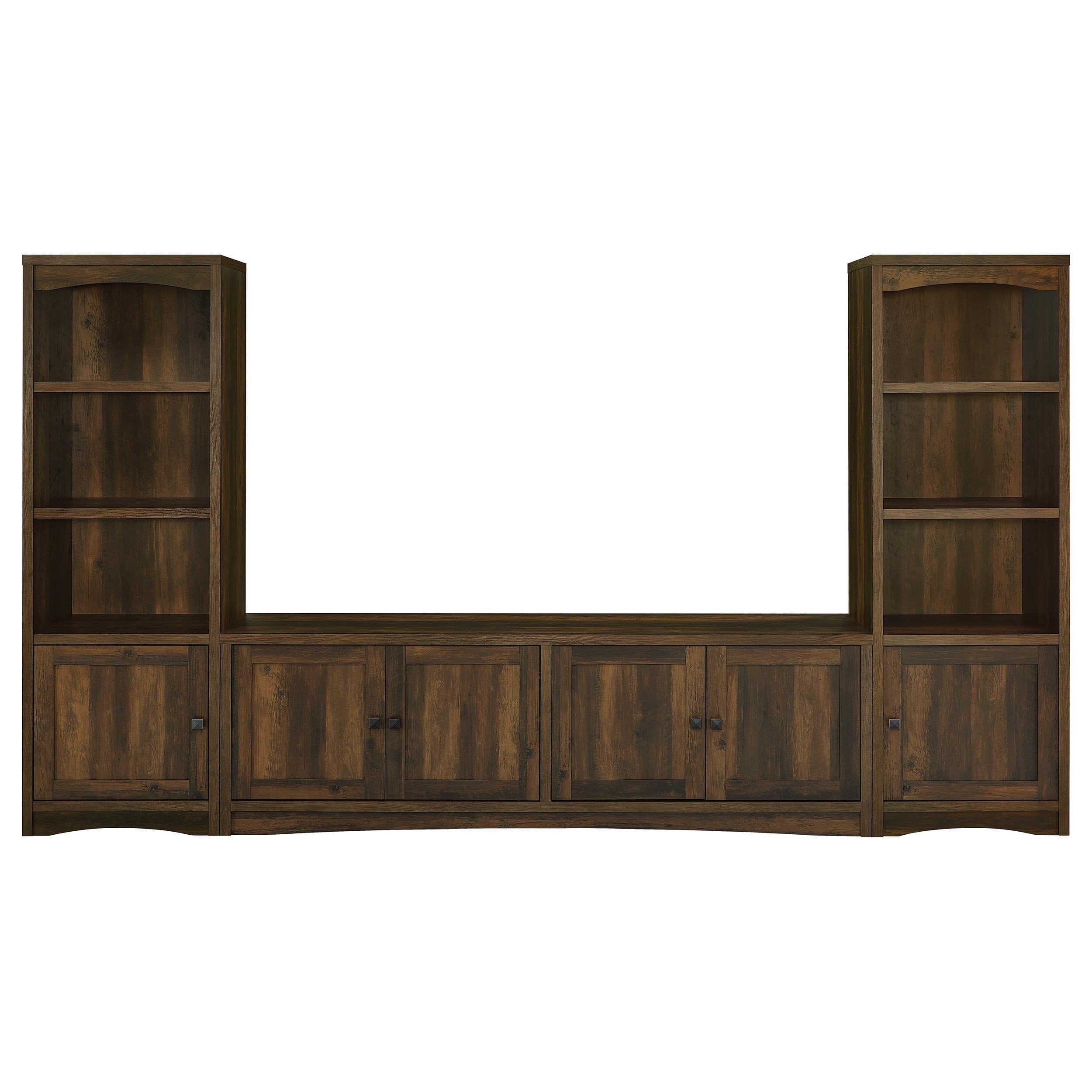  Coaster Furniture Laughlin 724123 4-door Engineered Wood 78-inch TV Stand - Dark Pine IMAGE 12