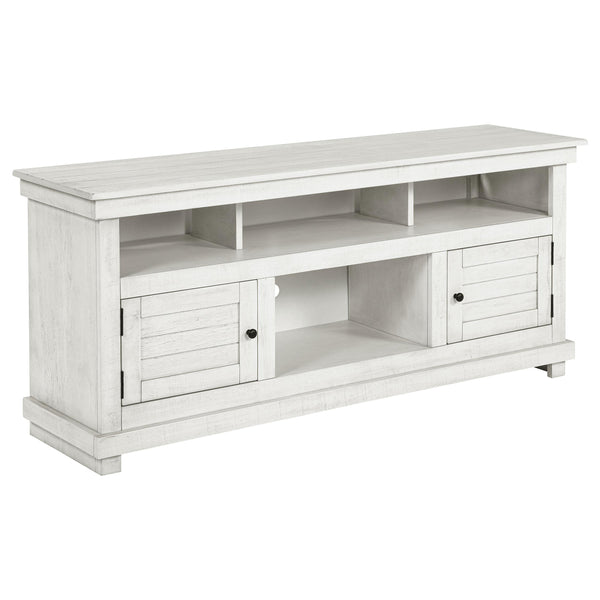 Coaster Furniture Payne 710052 60-inch TV Stand Media Console - Distressed White