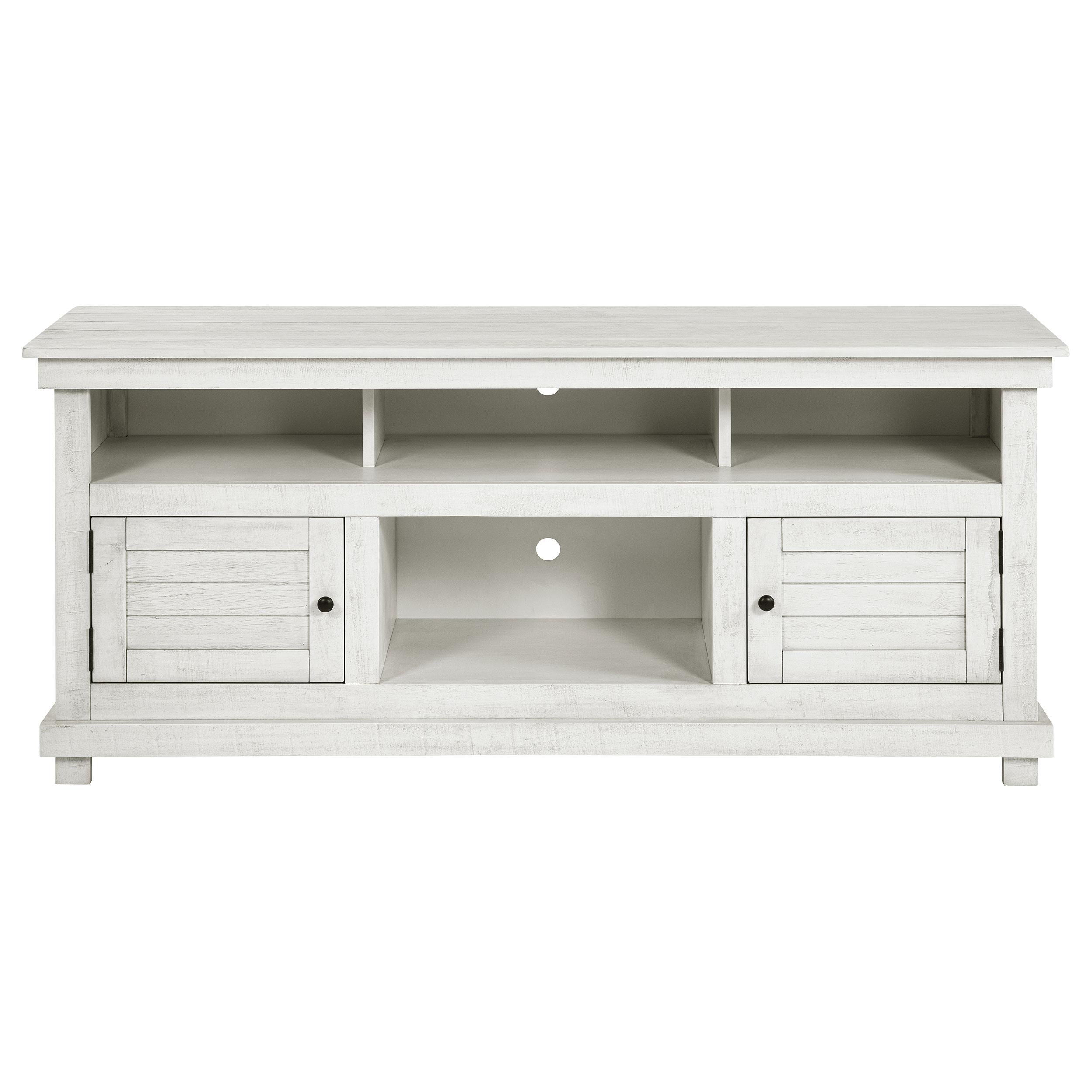  Coaster Furniture Payne 710052 60-inch TV Stand Media Console - Distressed White IMAGE 2