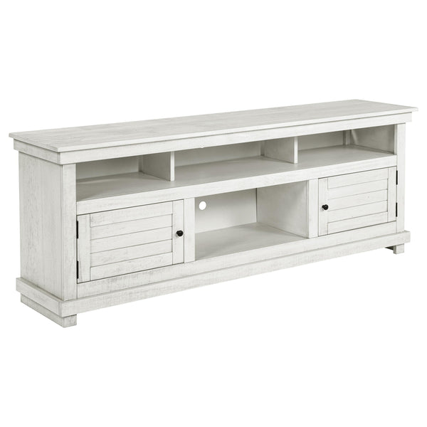 Coaster Furniture Payne 710053 70-inch TV Stand Media Console - Distressed White
