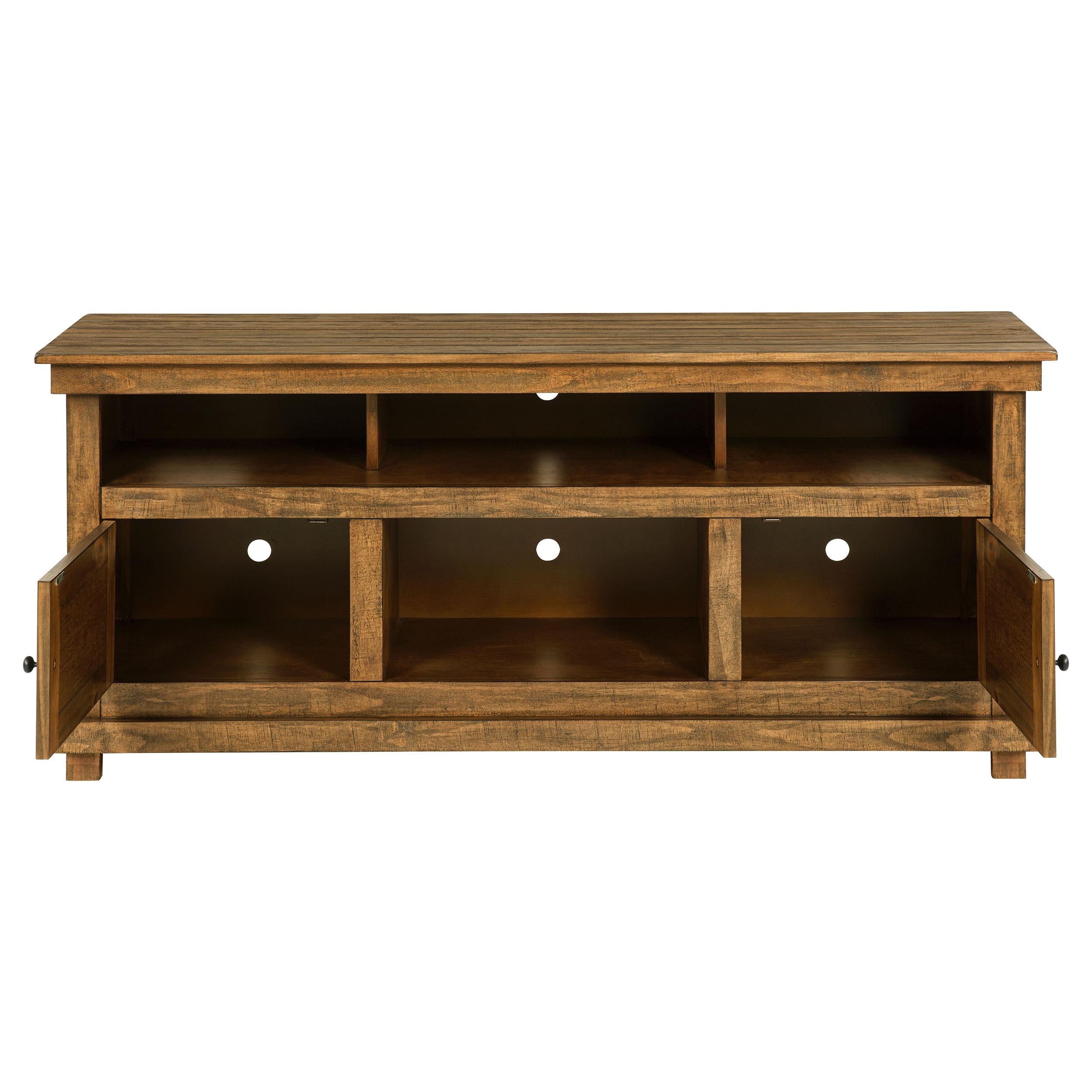  Coaster Furniture Payne 710042 60-inch TV Stand Media Console - Distressed Brown IMAGE 3